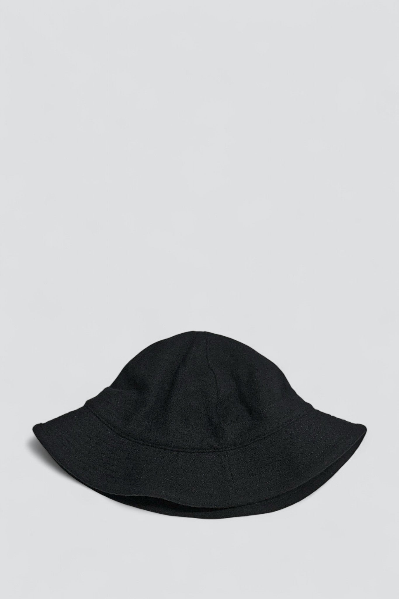 Black Recycle Wool Army Hat