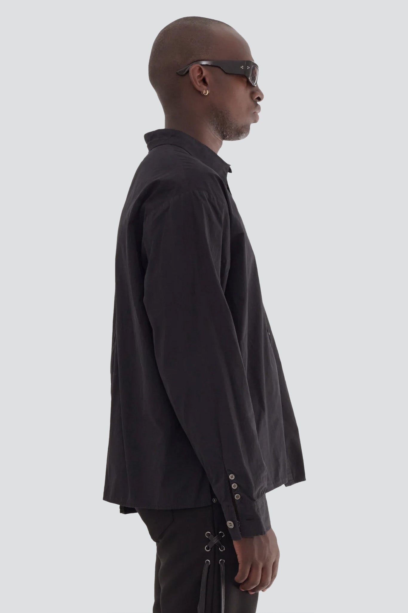 Black Asymmetric Shirt