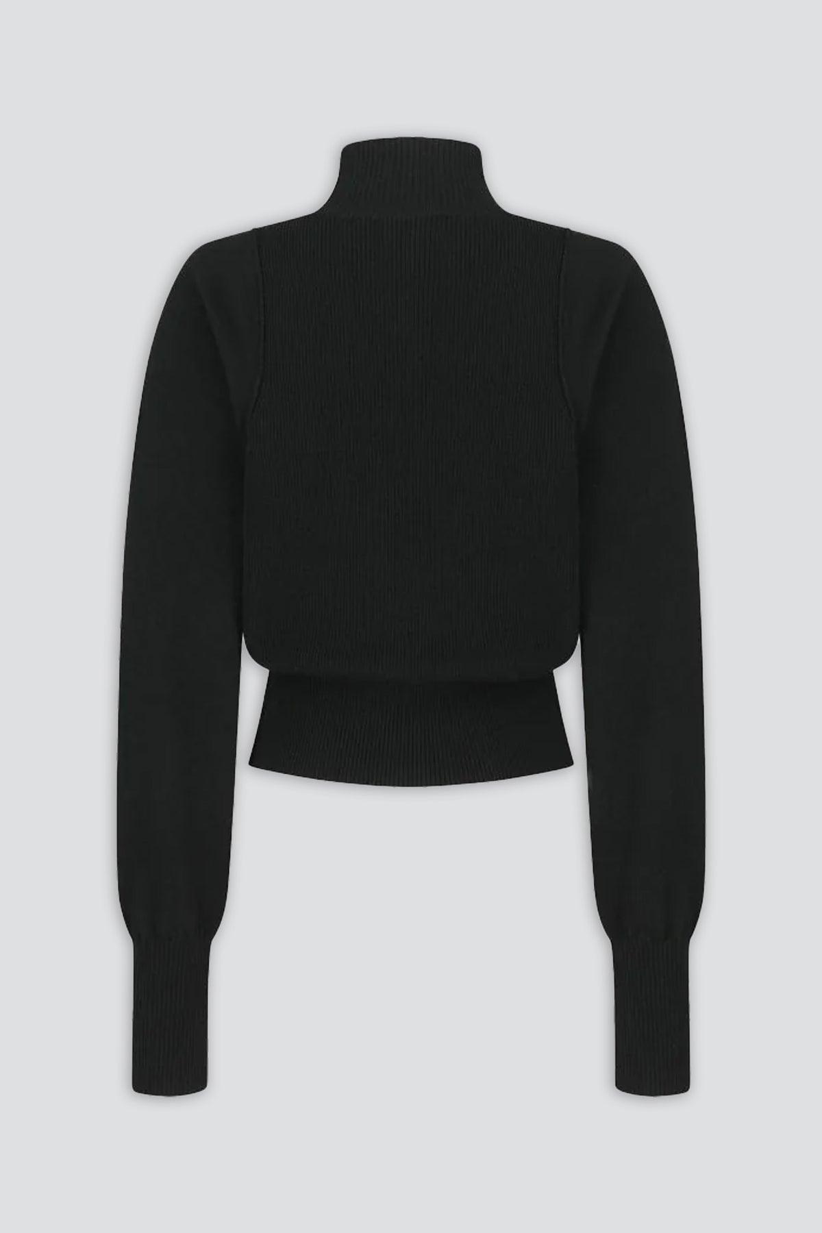 Black Blocking Button Up Cardigan