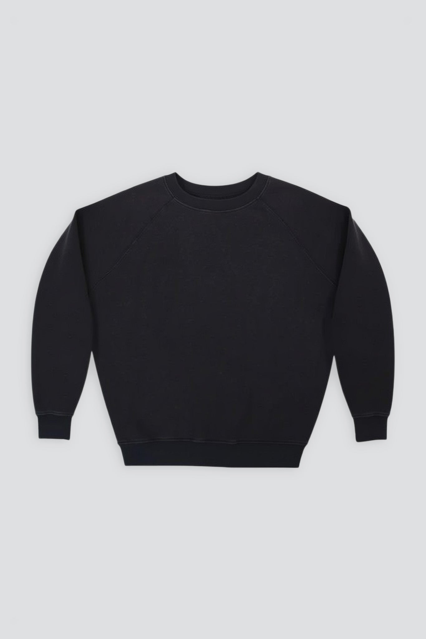 Black Bonfire Raglan Sweatshirt