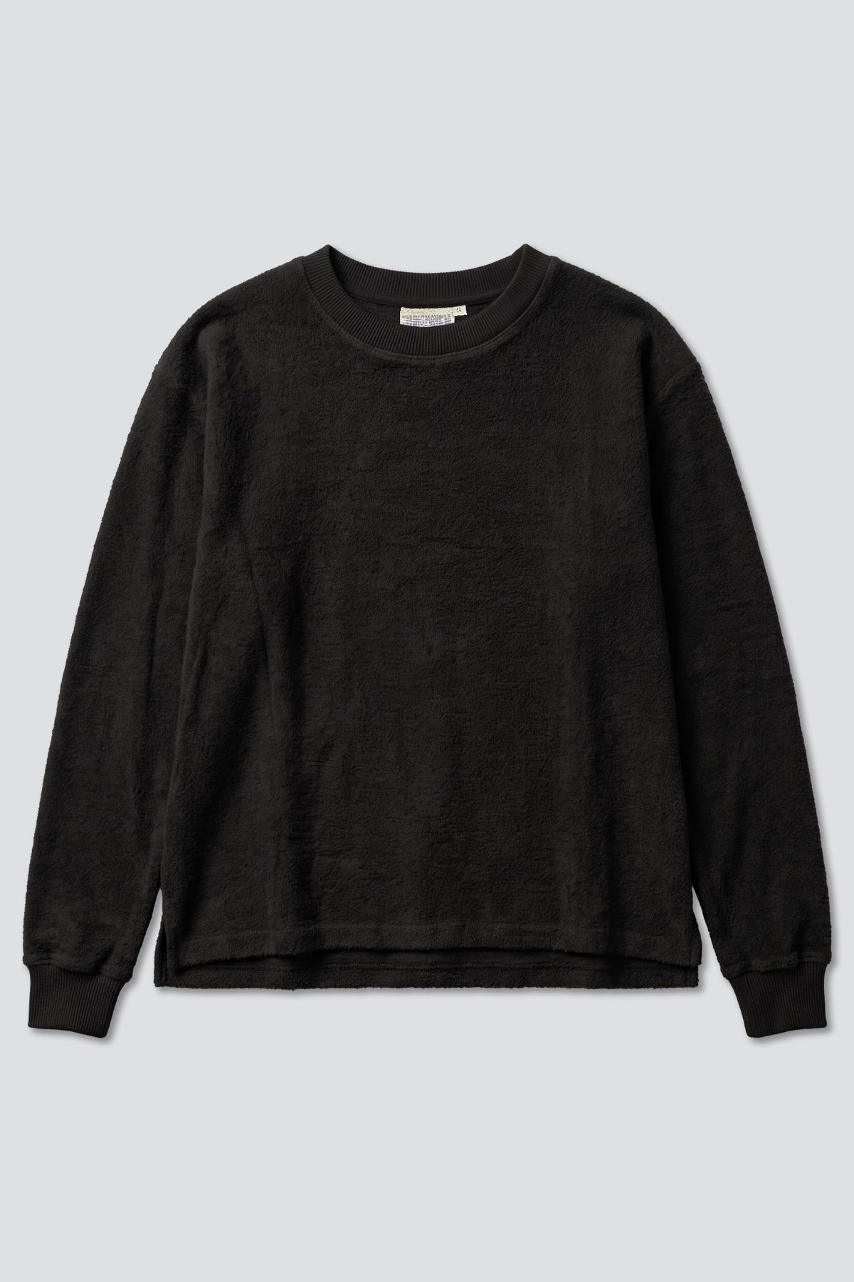 Black Campfire Crew Sherpa Sweatshirt
