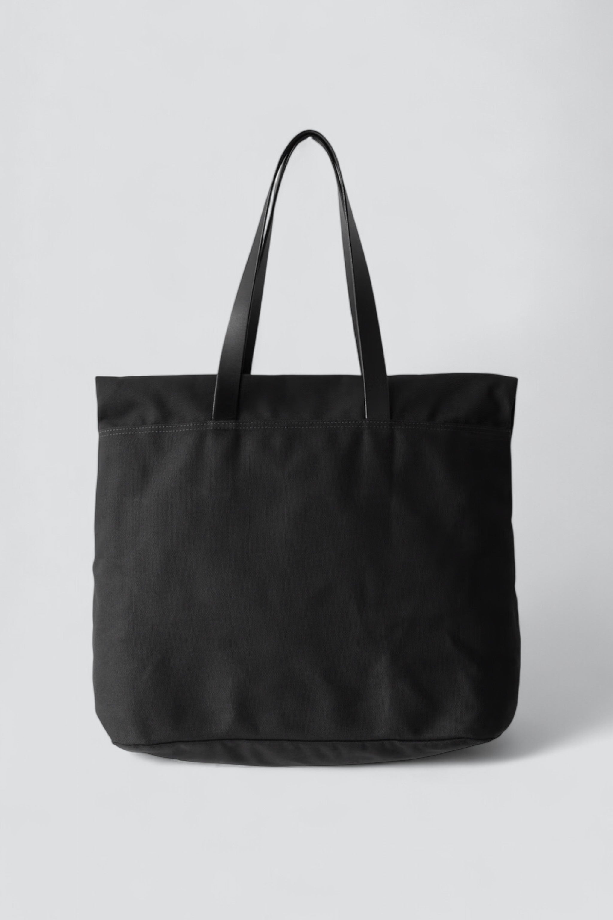 Black Canvas and Leather Fold Weekender