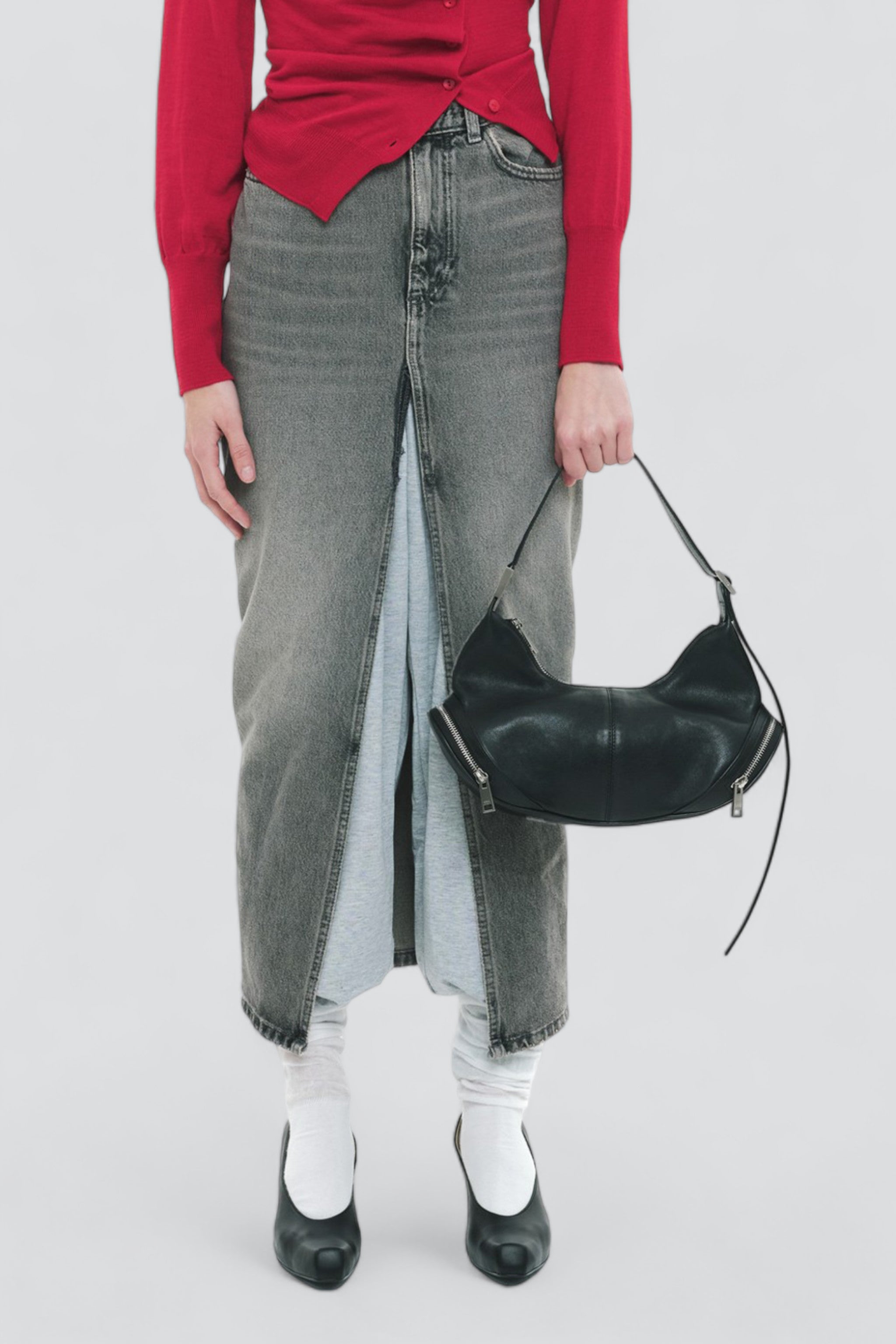 Black Cargo Hobo Bag