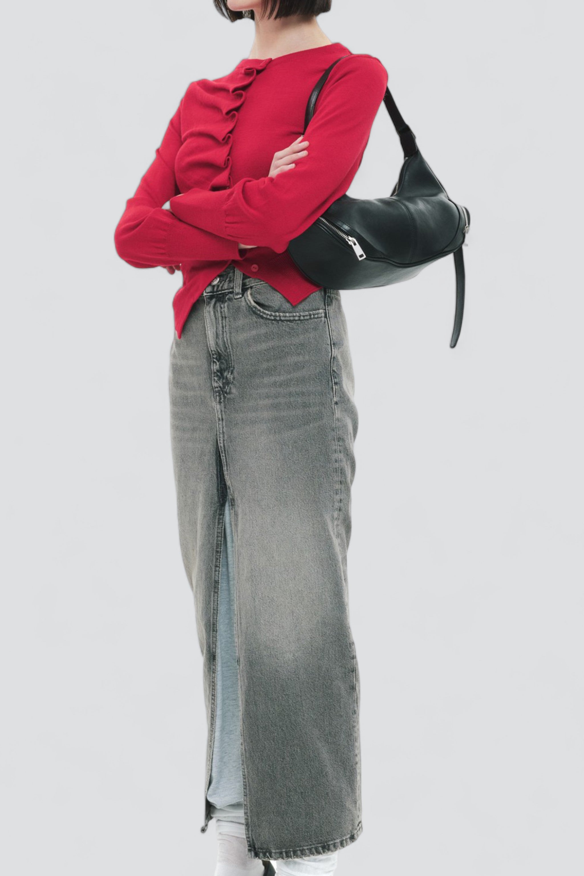 Black Cargo Hobo Bag