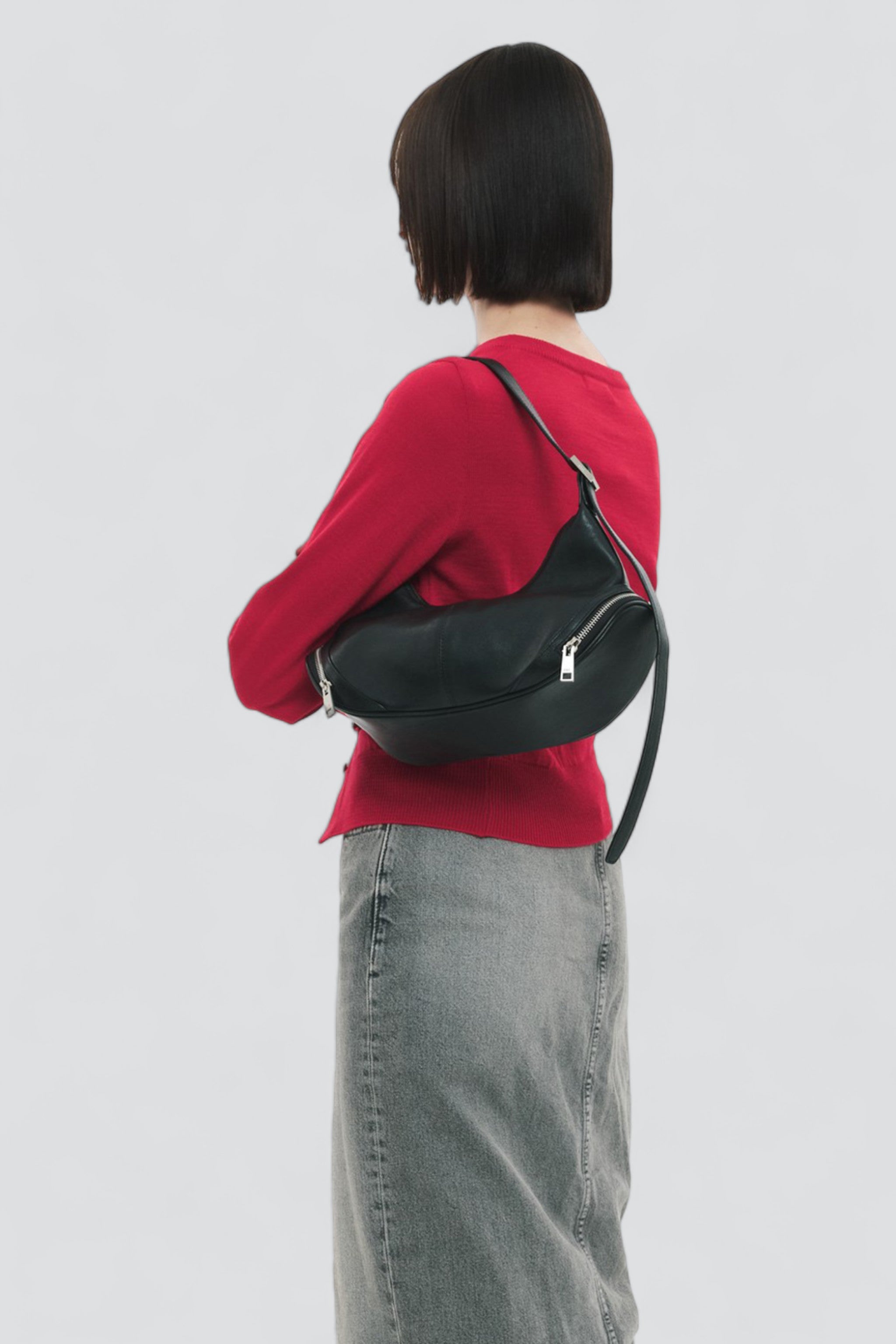 Black Cargo Hobo Bag