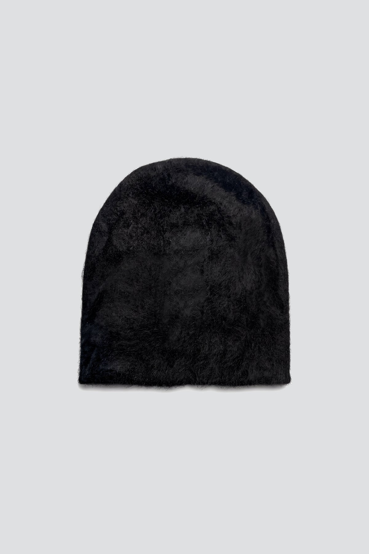Black Brushed Cashmere Beanie