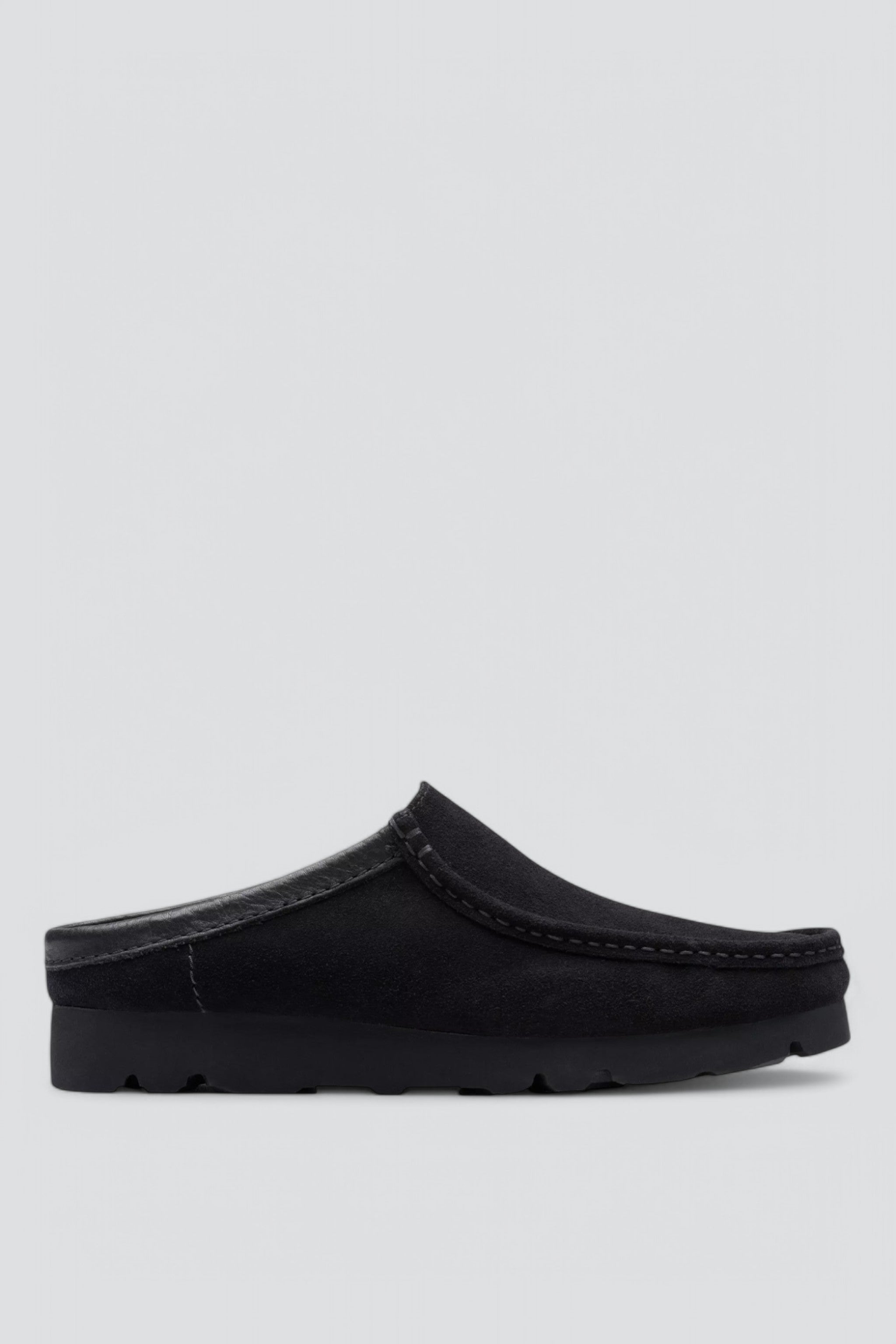 Black Suede Wallabee Slip