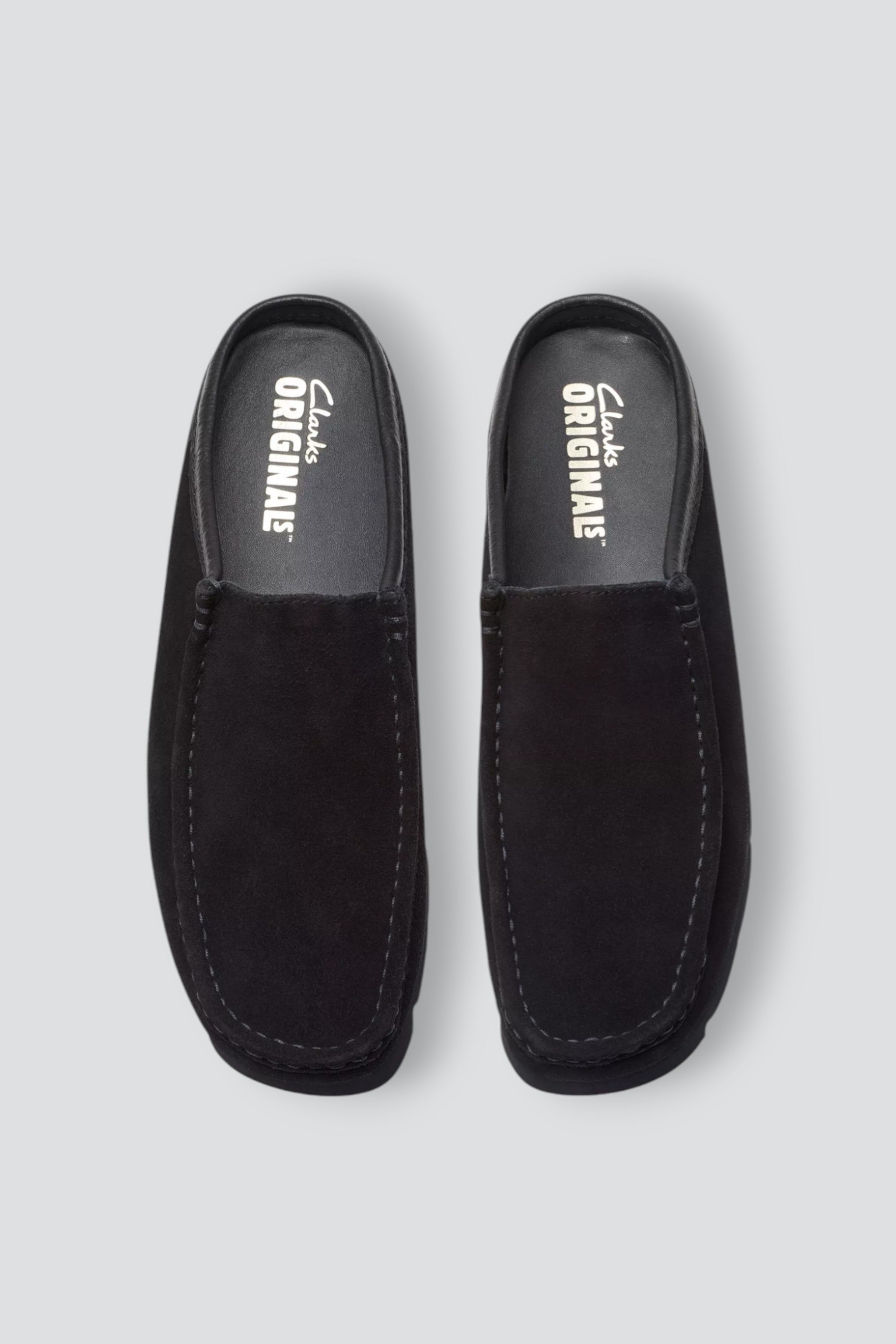 Black Suede Wallabee Slip