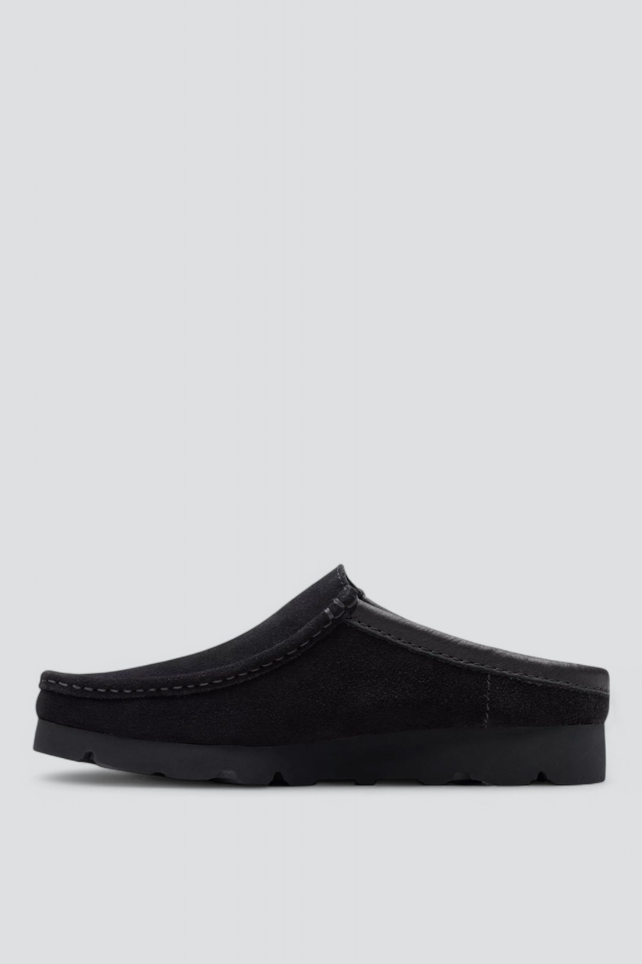 Black Suede Wallabee Slip