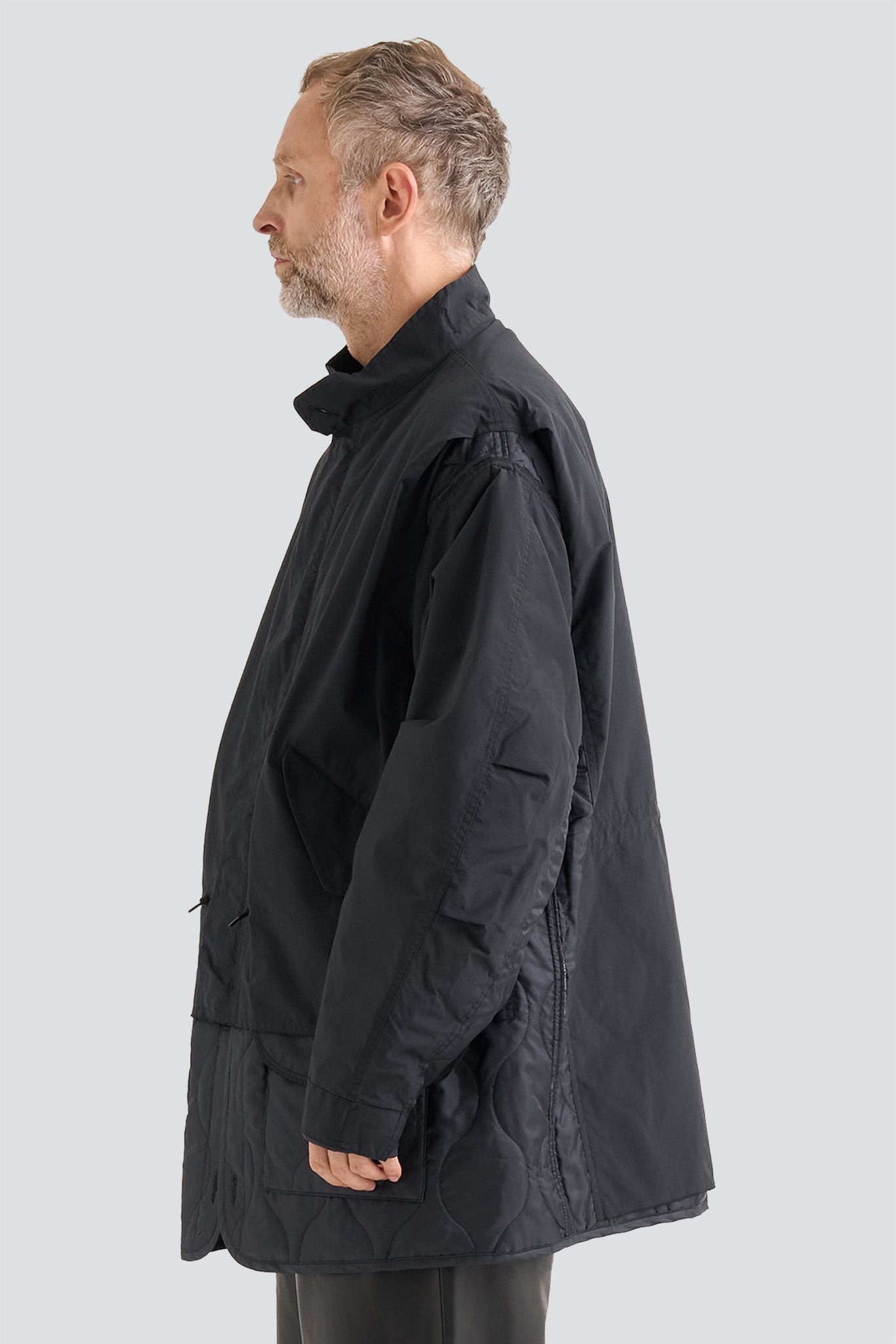 Black Connected Military Blouson