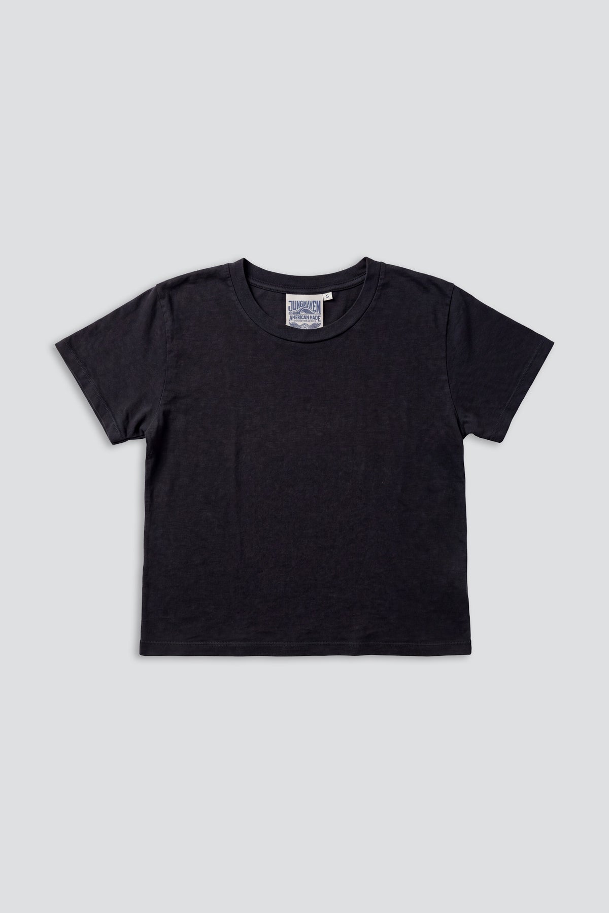 Black Cropped Lorel Tee