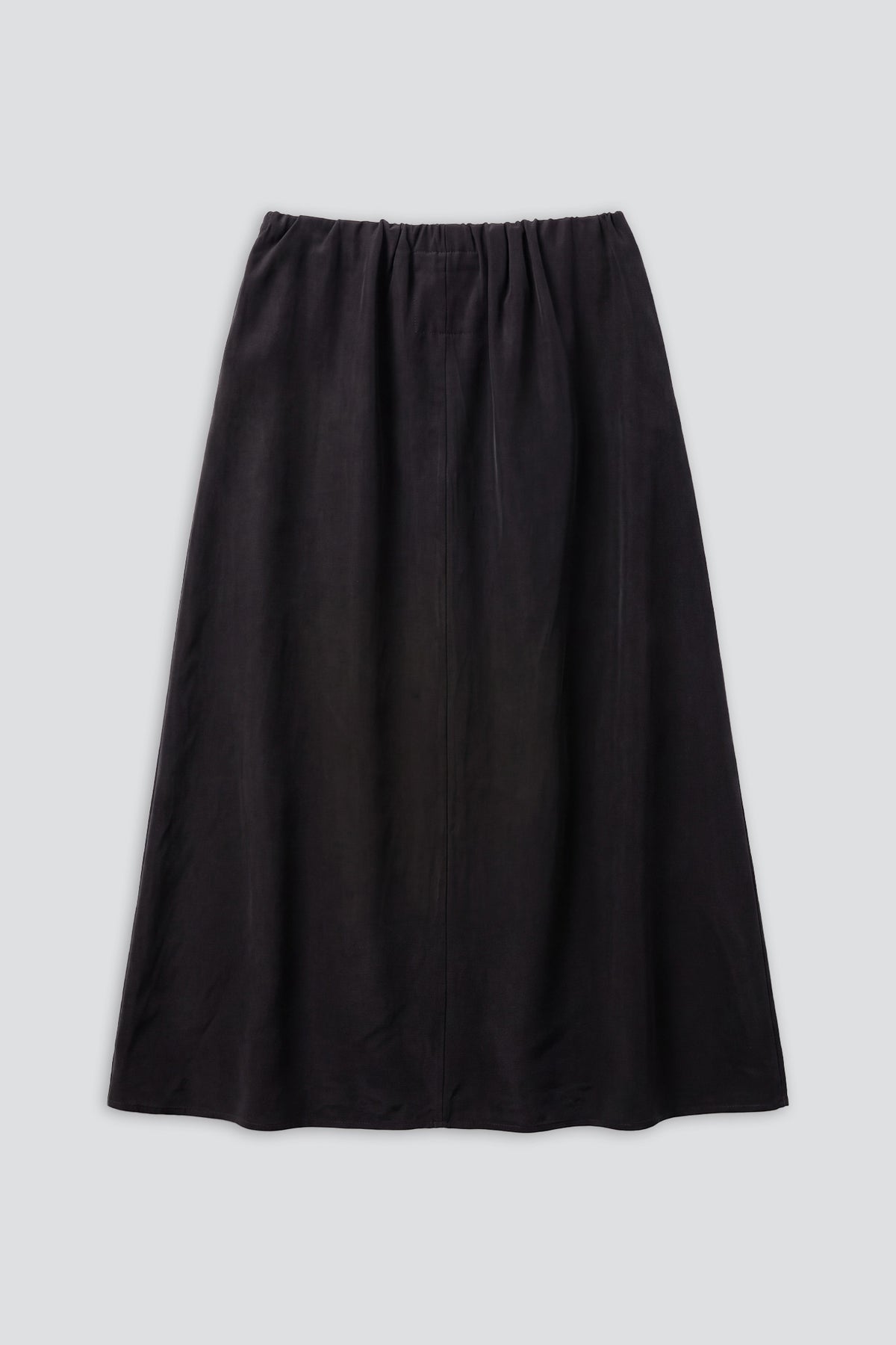 Black Cupro Knot Skirt
