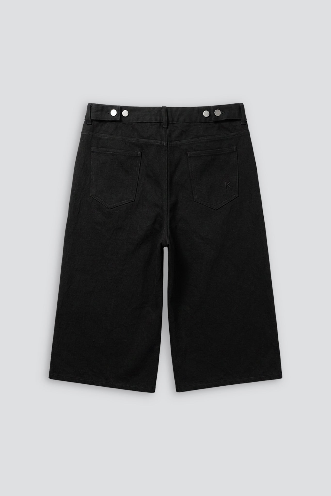 Black Denim Long Shorts 1 of 1