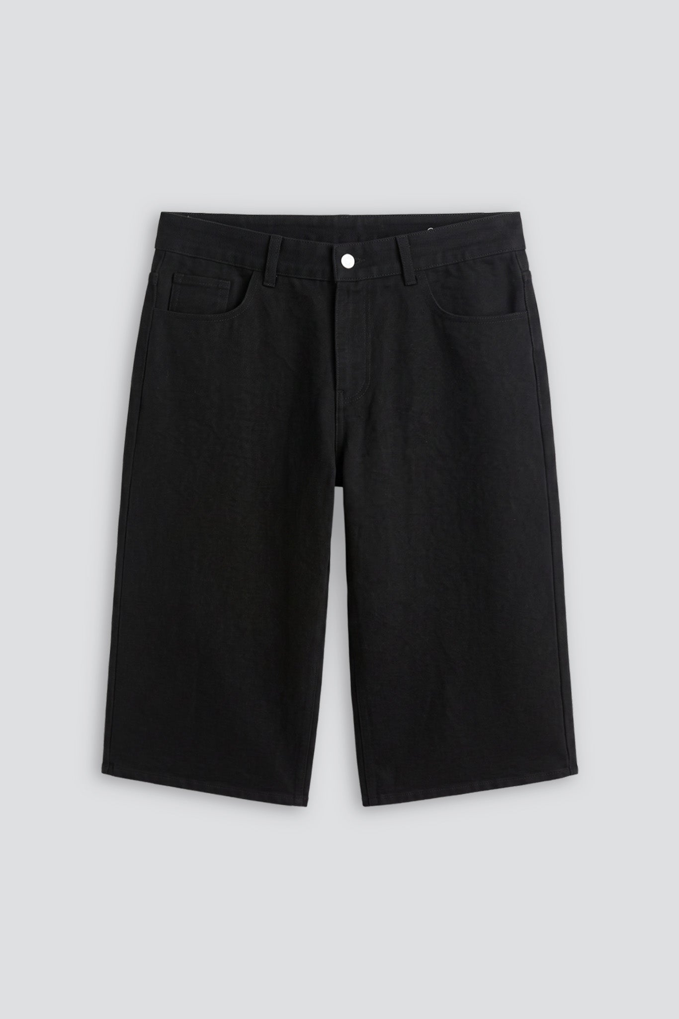 Black Denim Long Shorts 1 of 1