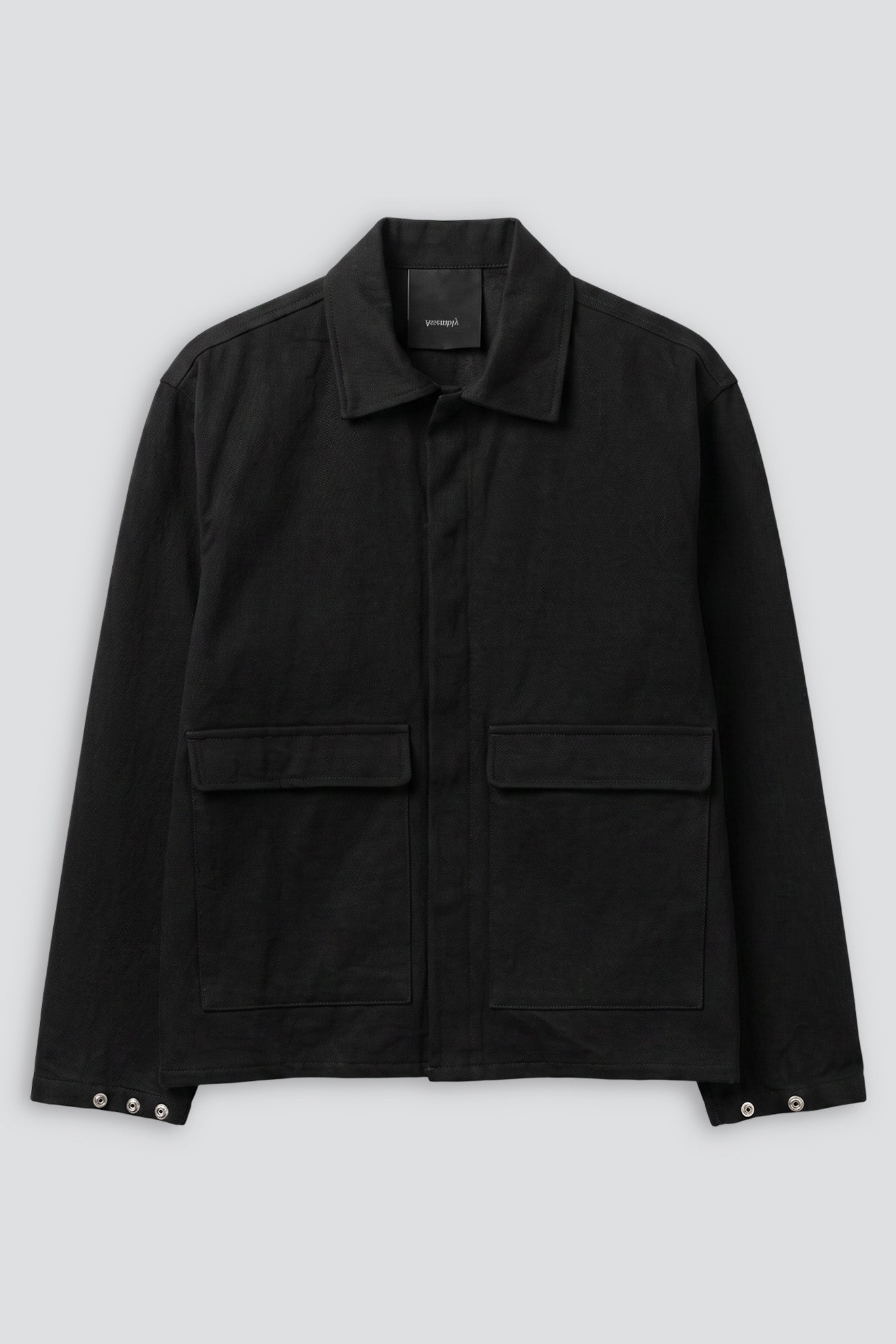 Black Denim Snap Shirtcoat 1 of 1