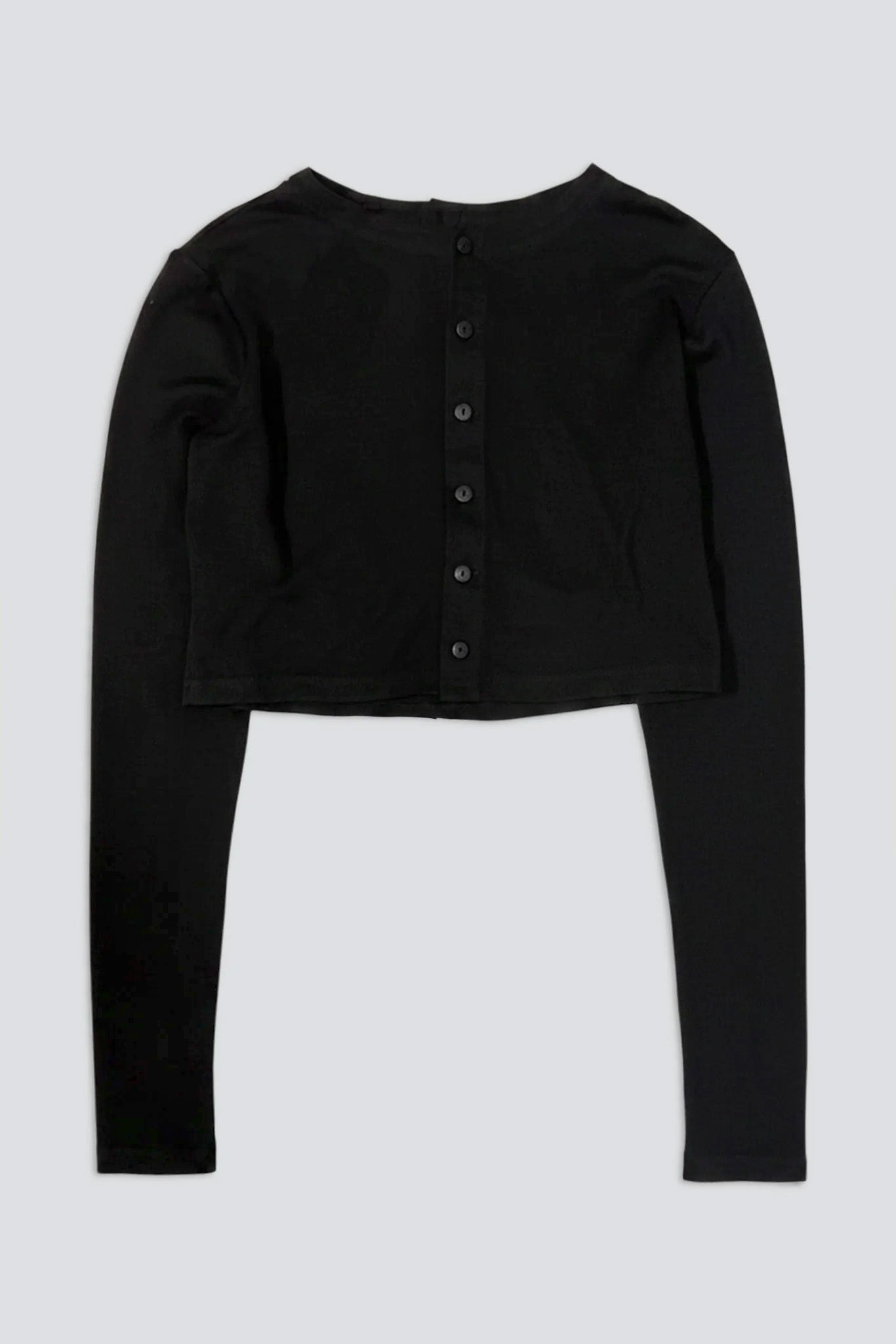 Black Double Crop Top