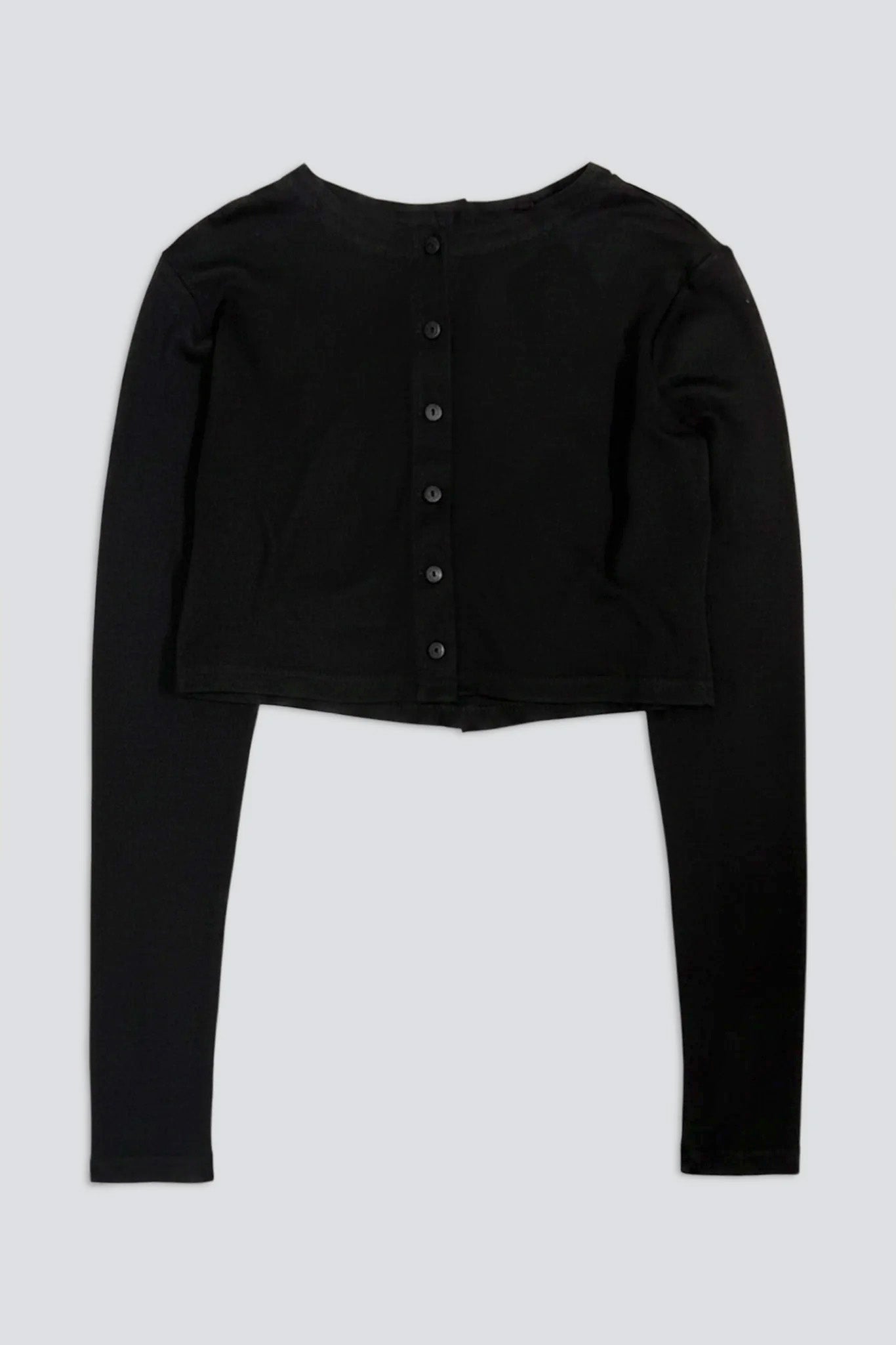 Black Double Crop Top