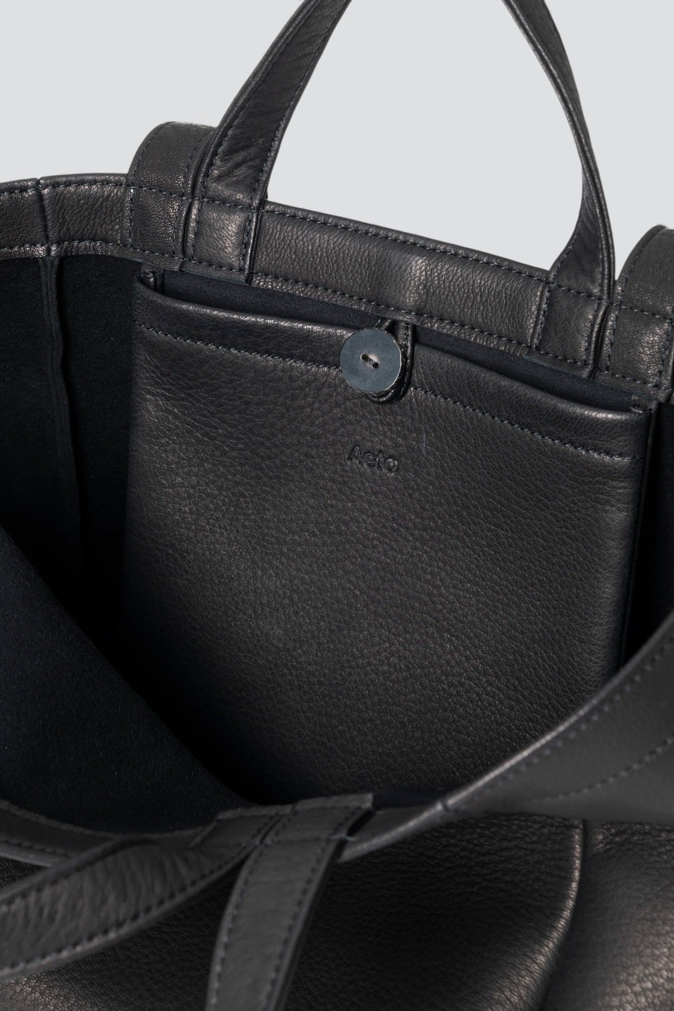 Black Double Handle Tote S