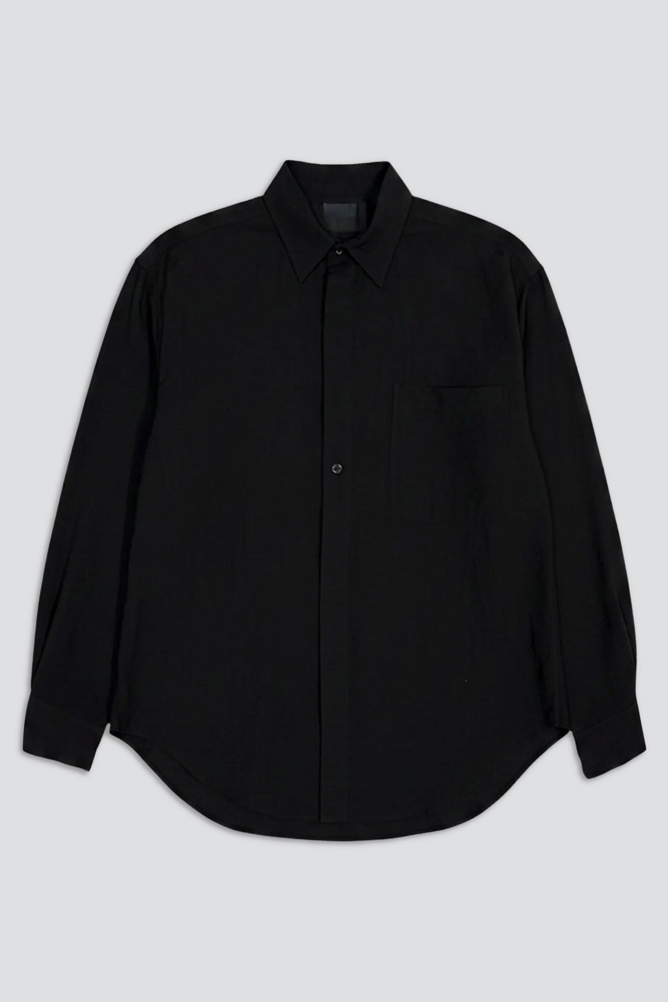 Black Rayon Easy Shirt