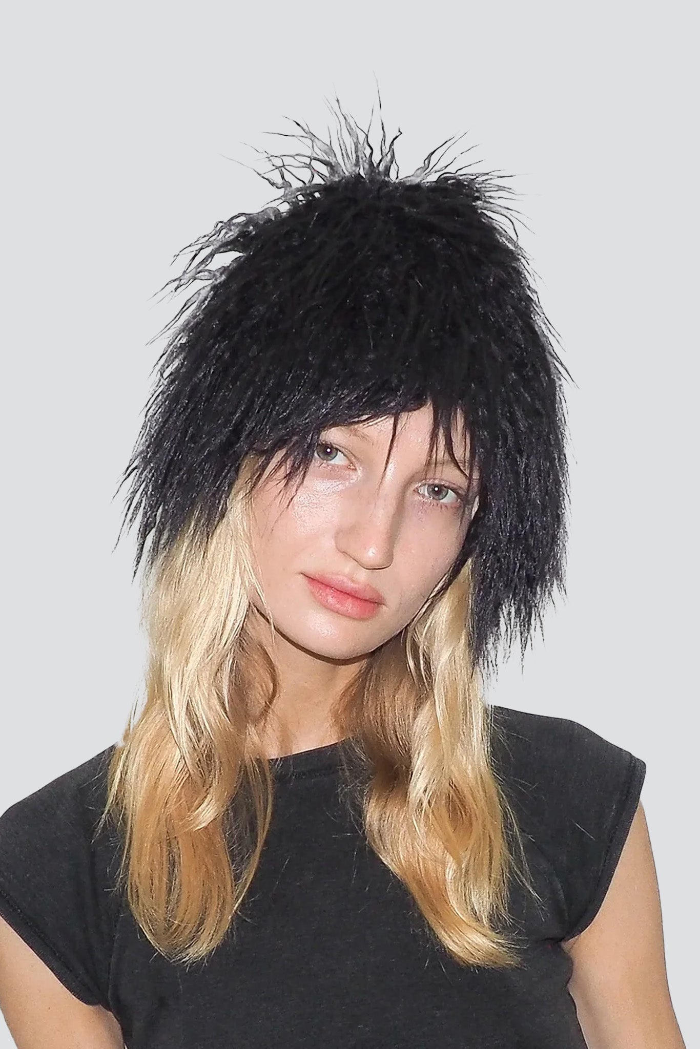 Black Faux Yak Toque