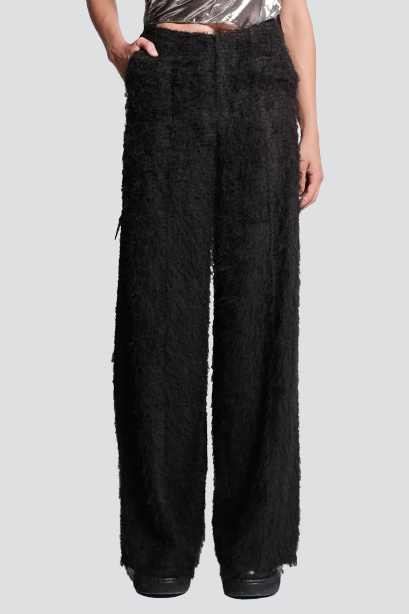 Black Fringes Wide Leg Pant
