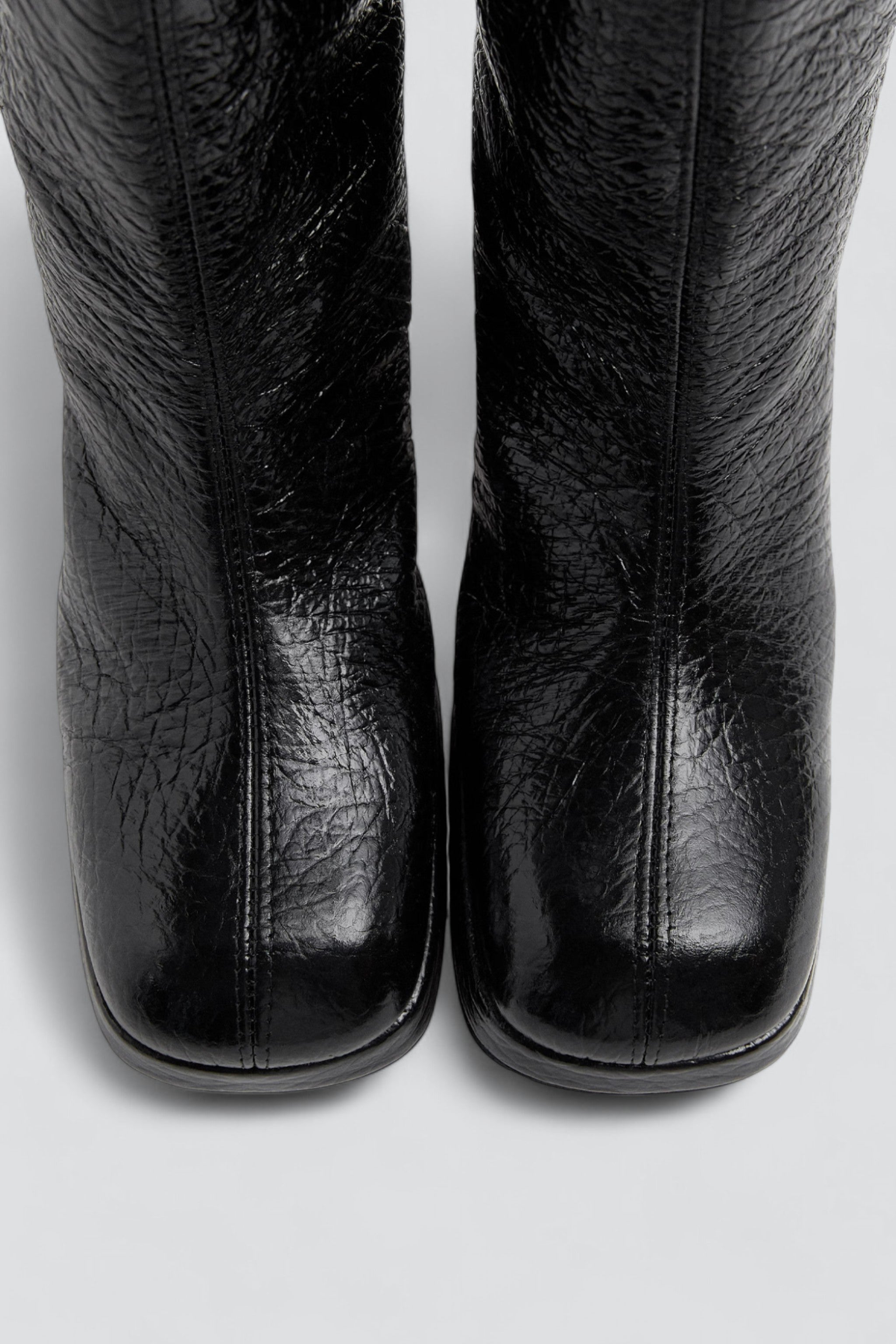 Black Grain Tundra Tall Boots