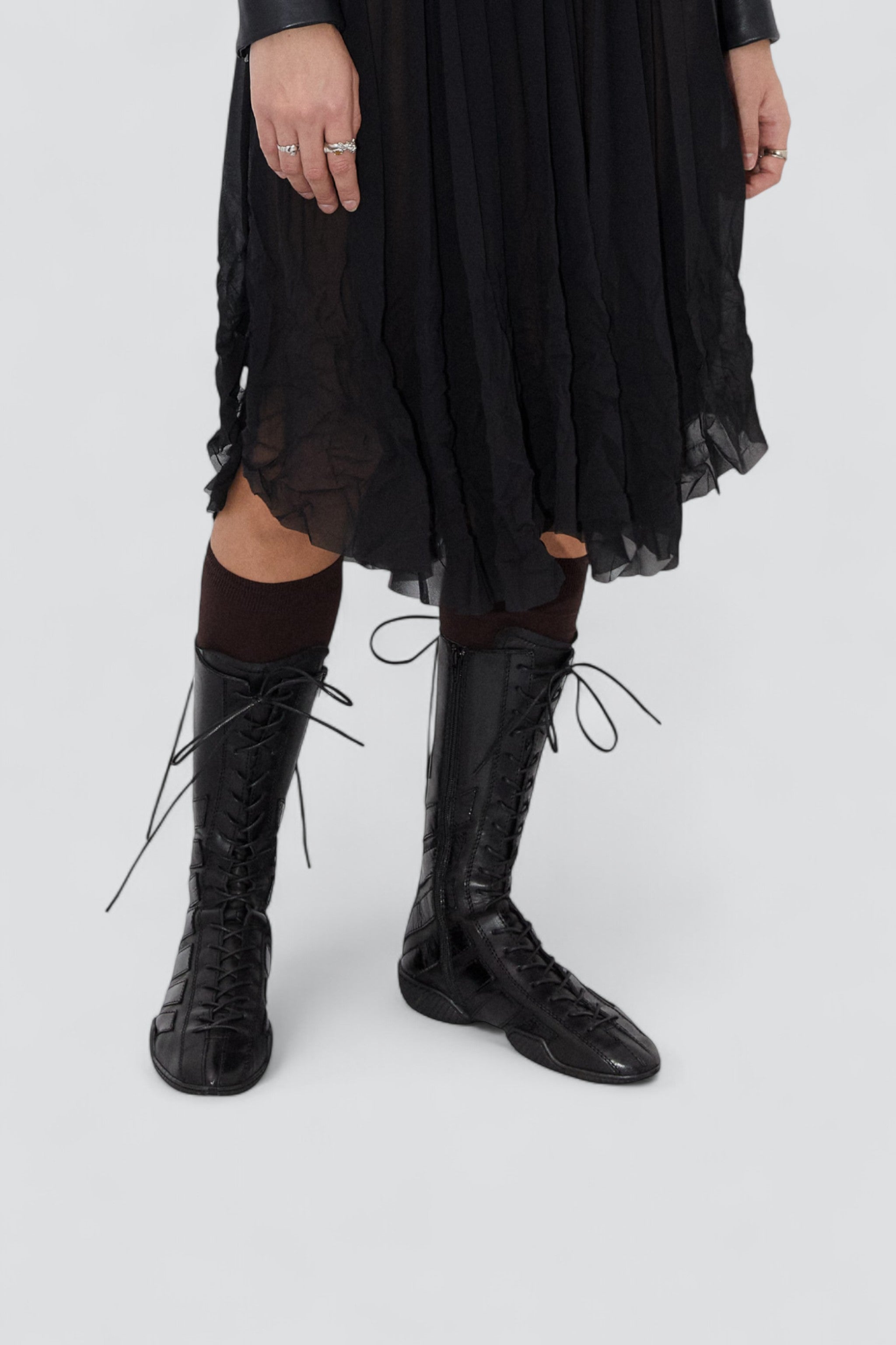 Black Imogen Lace Brogues