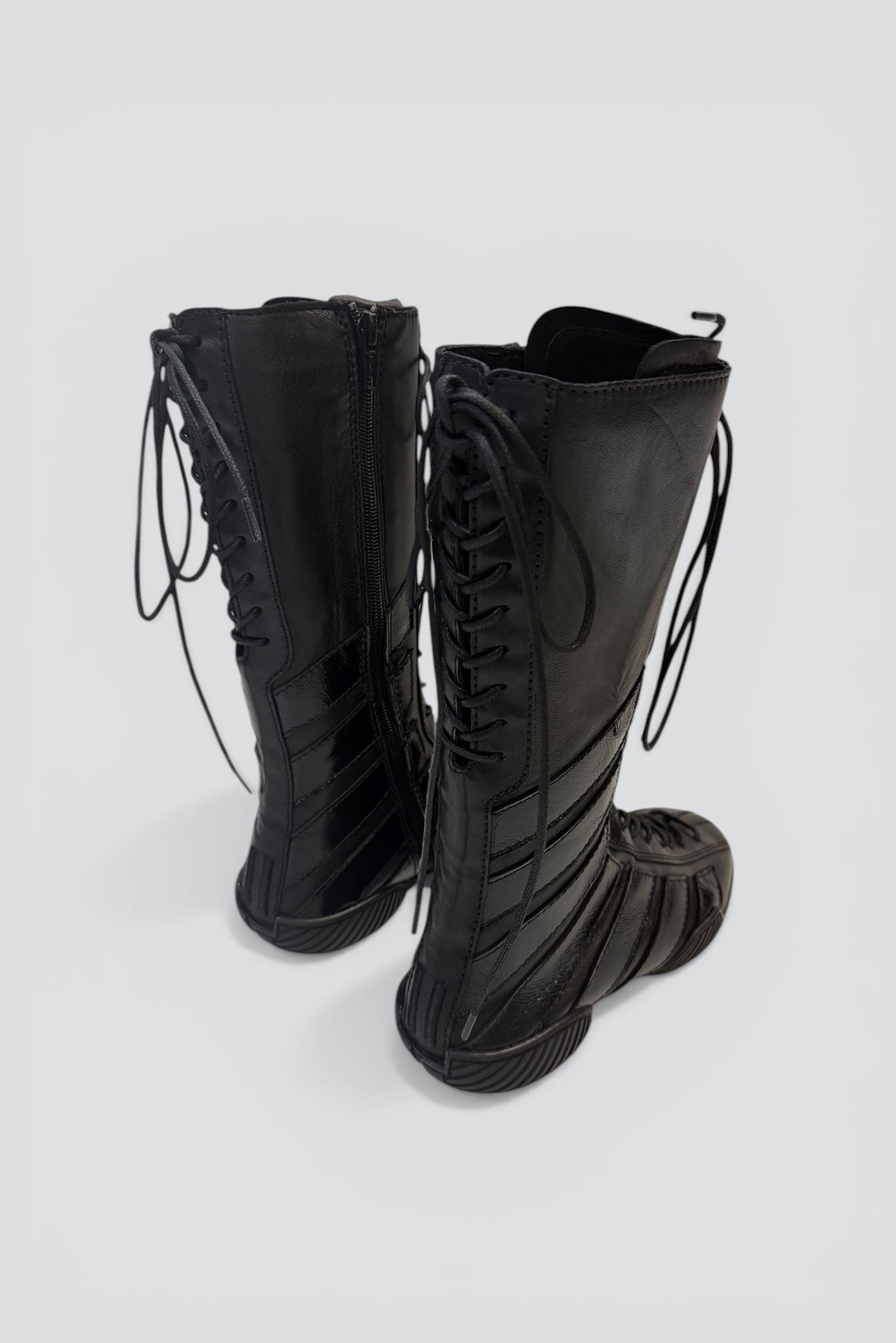 Black Imogen Lace Sneaker Boots