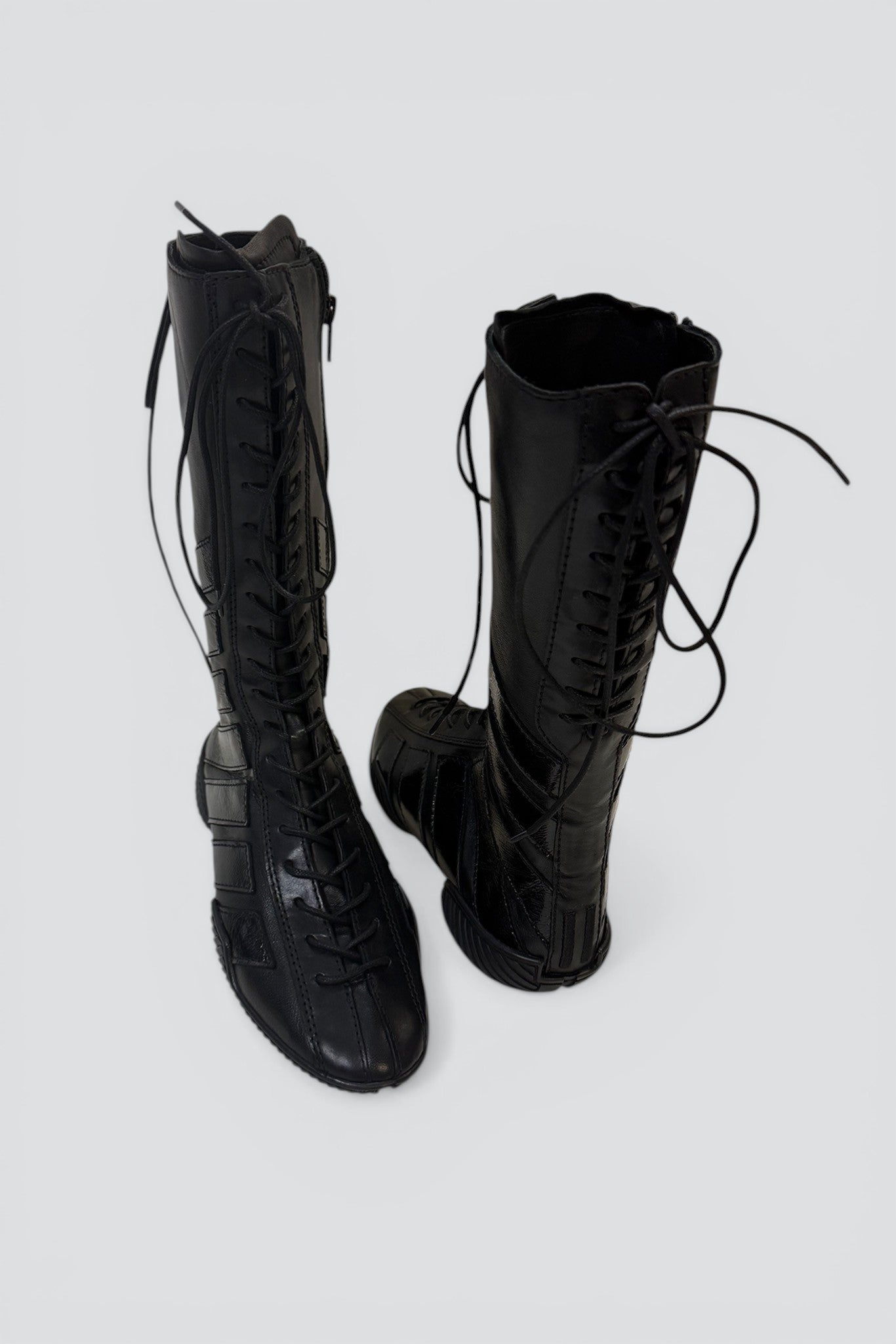 Black Imogen Lace Sneaker Boots