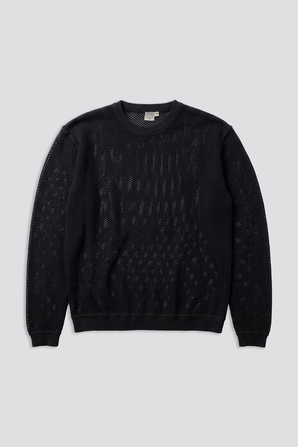 Black Incline Long Sleeve Mesh Tee
