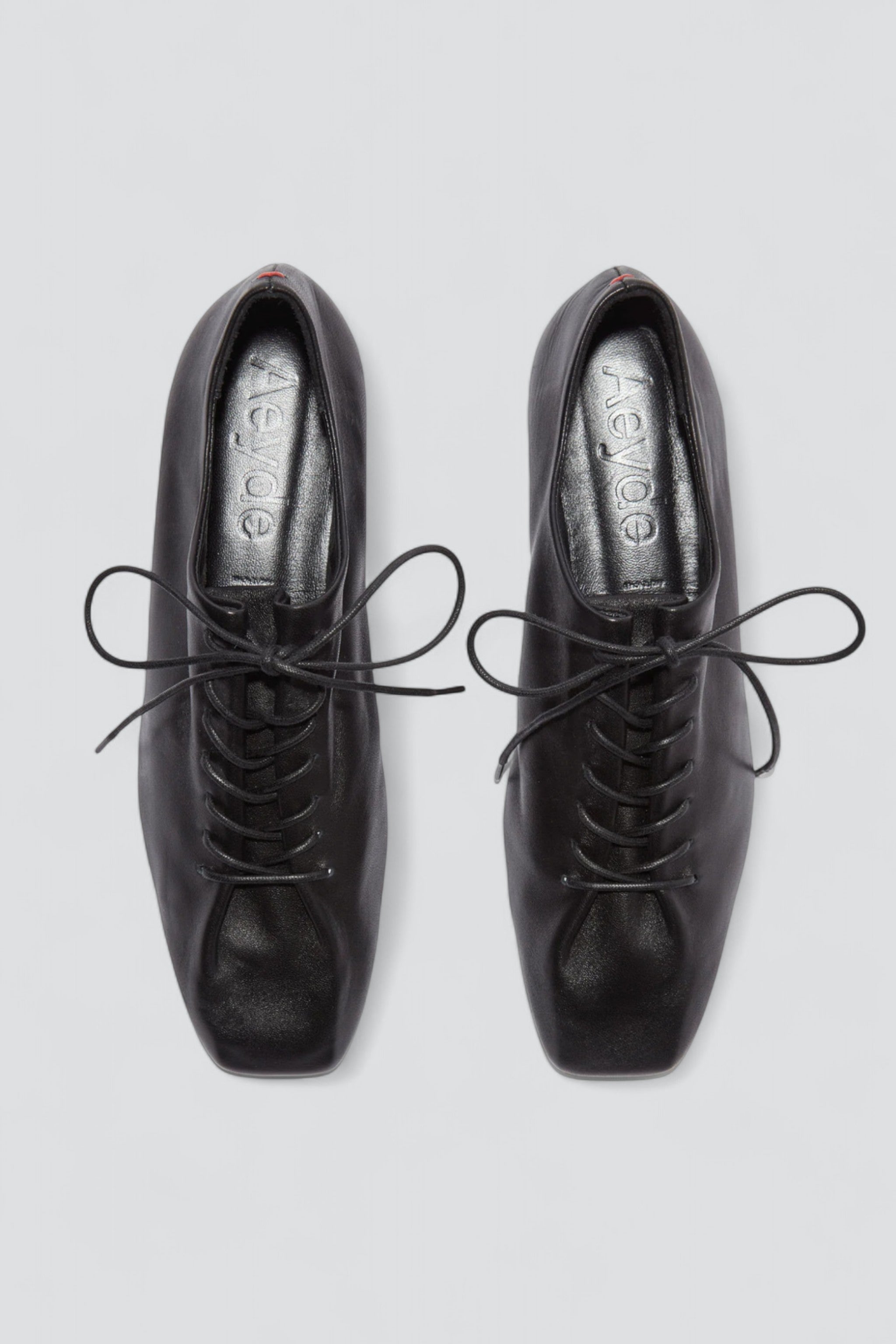 Black Isla Lace-Up Flats