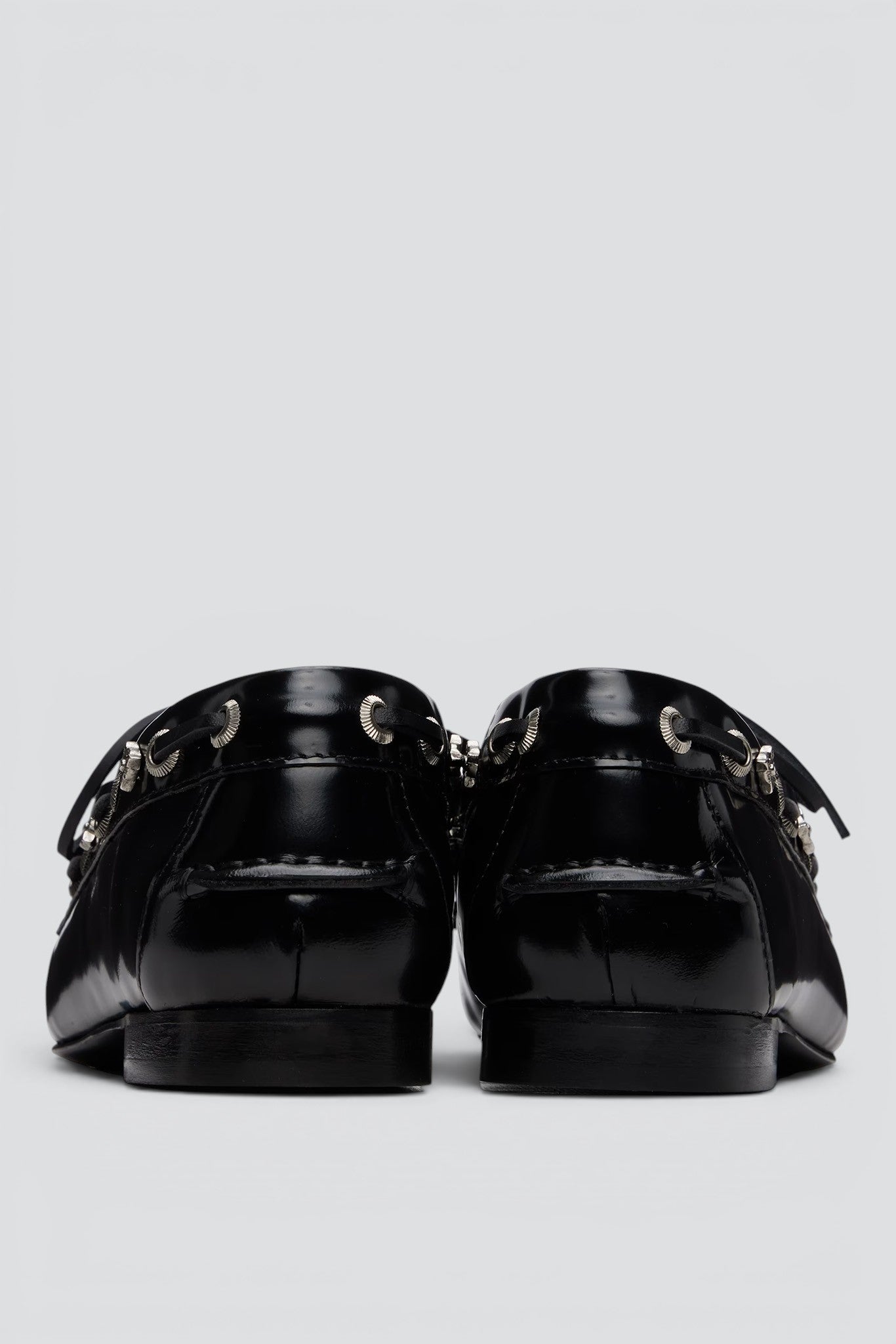 Black Leather AJ515 Shoe