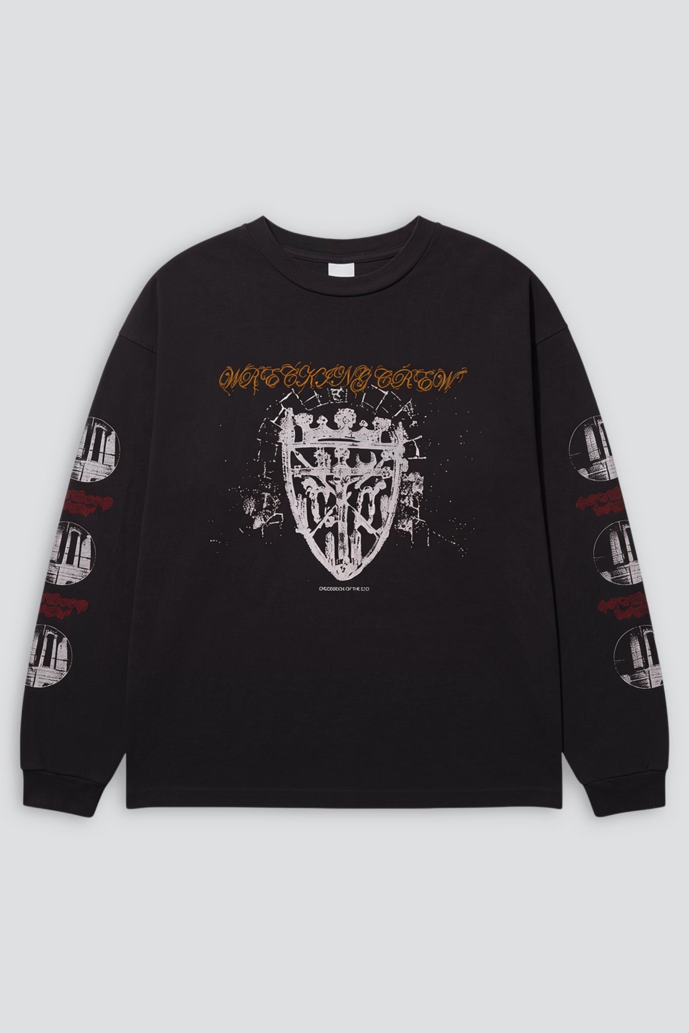 Vintage Black Wrecking Crew Long Sleeve Tee