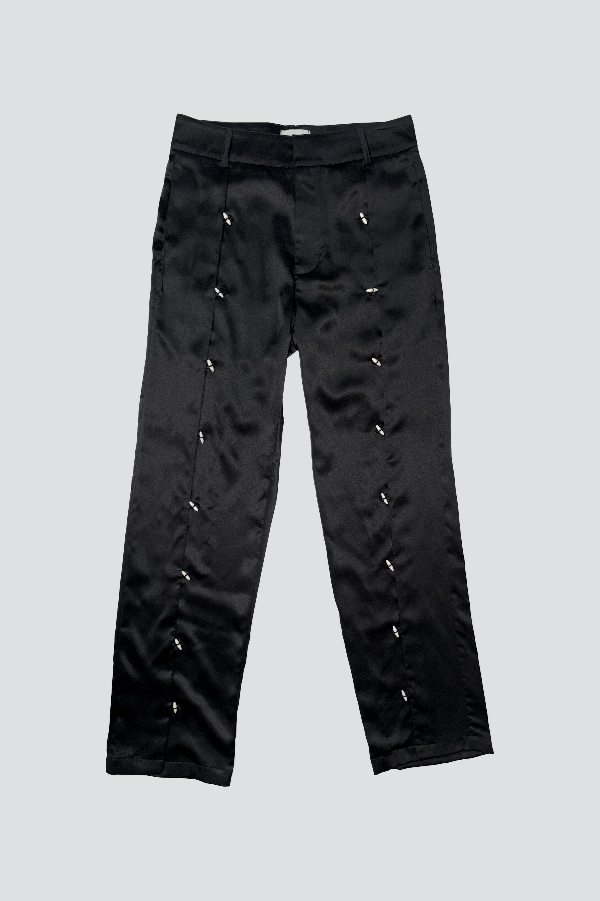 Black Montadito Silk Pants