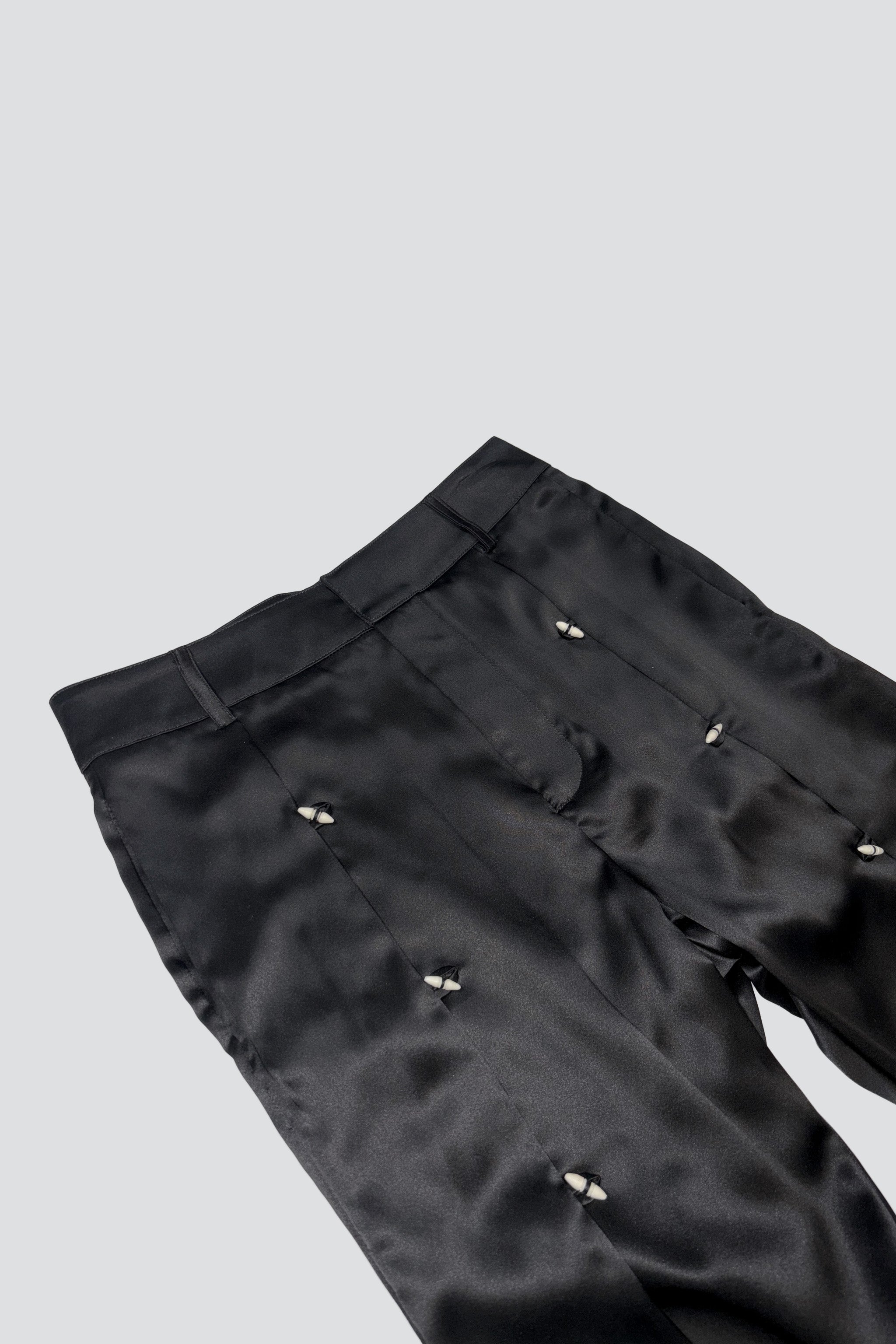 Black Montadito Silk Pants