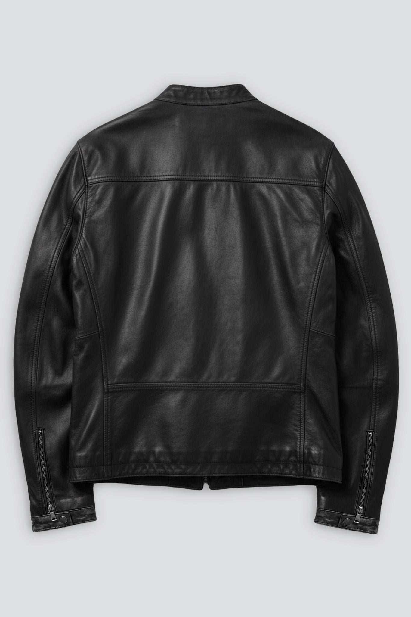 Black Nappa Leather Hacker Jacket