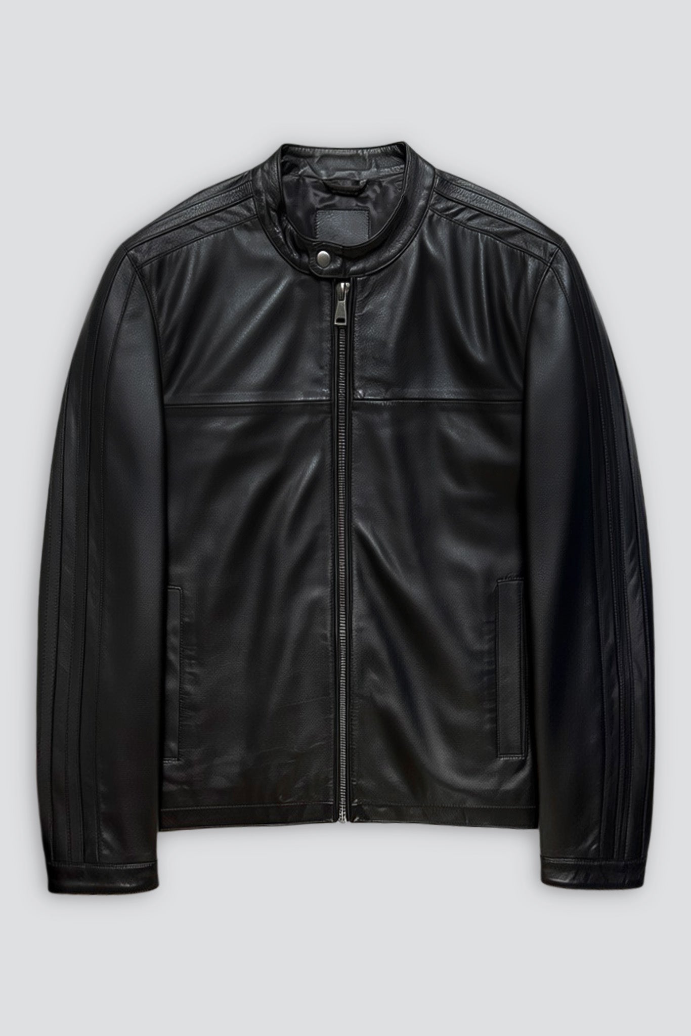 Black Nappa Leather Hacker Jacket
