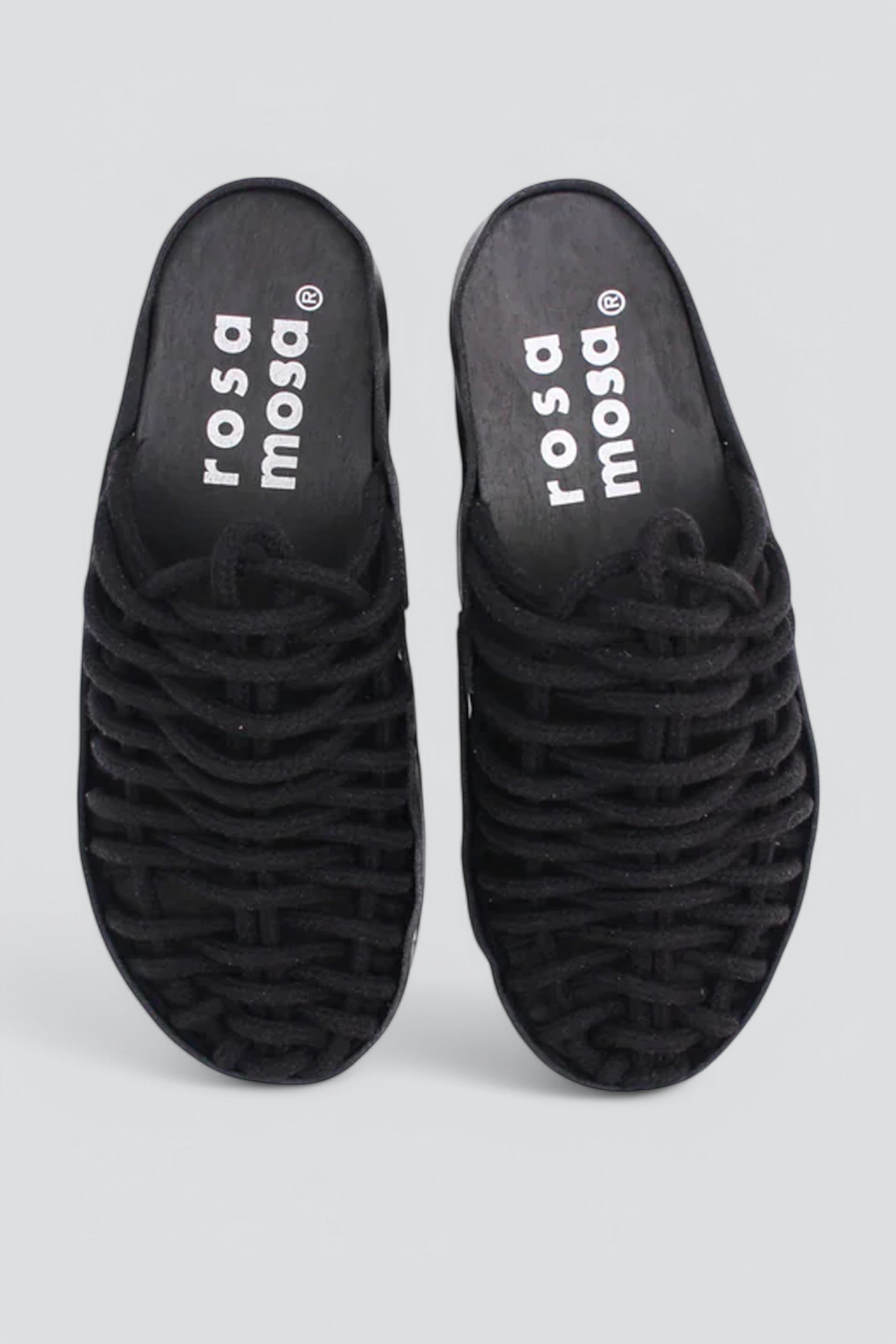 Black Net Panto Cotton Clog