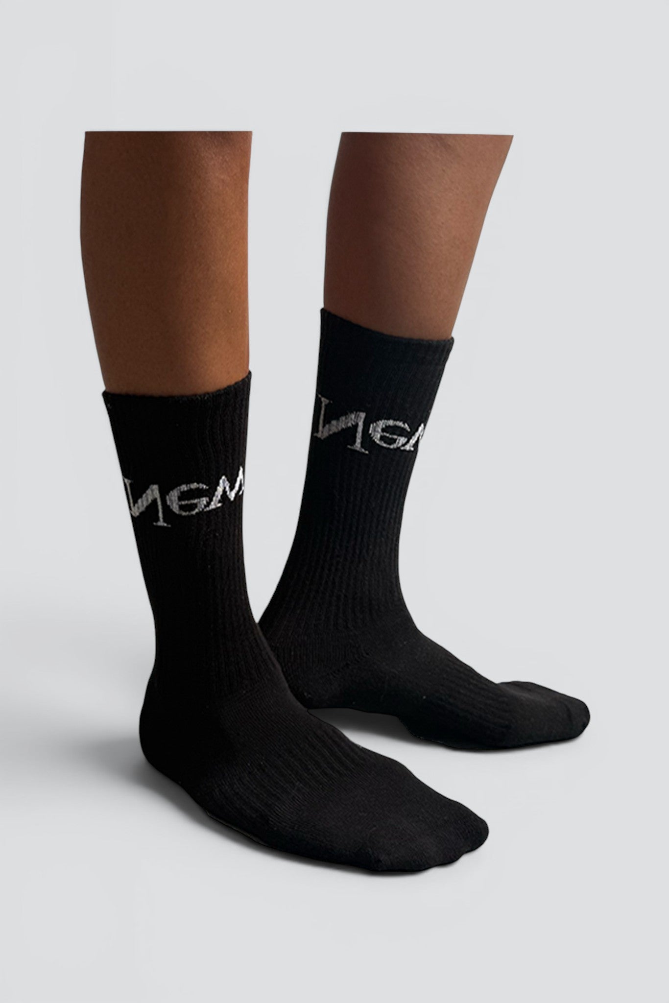 Black New York Logo Socks
