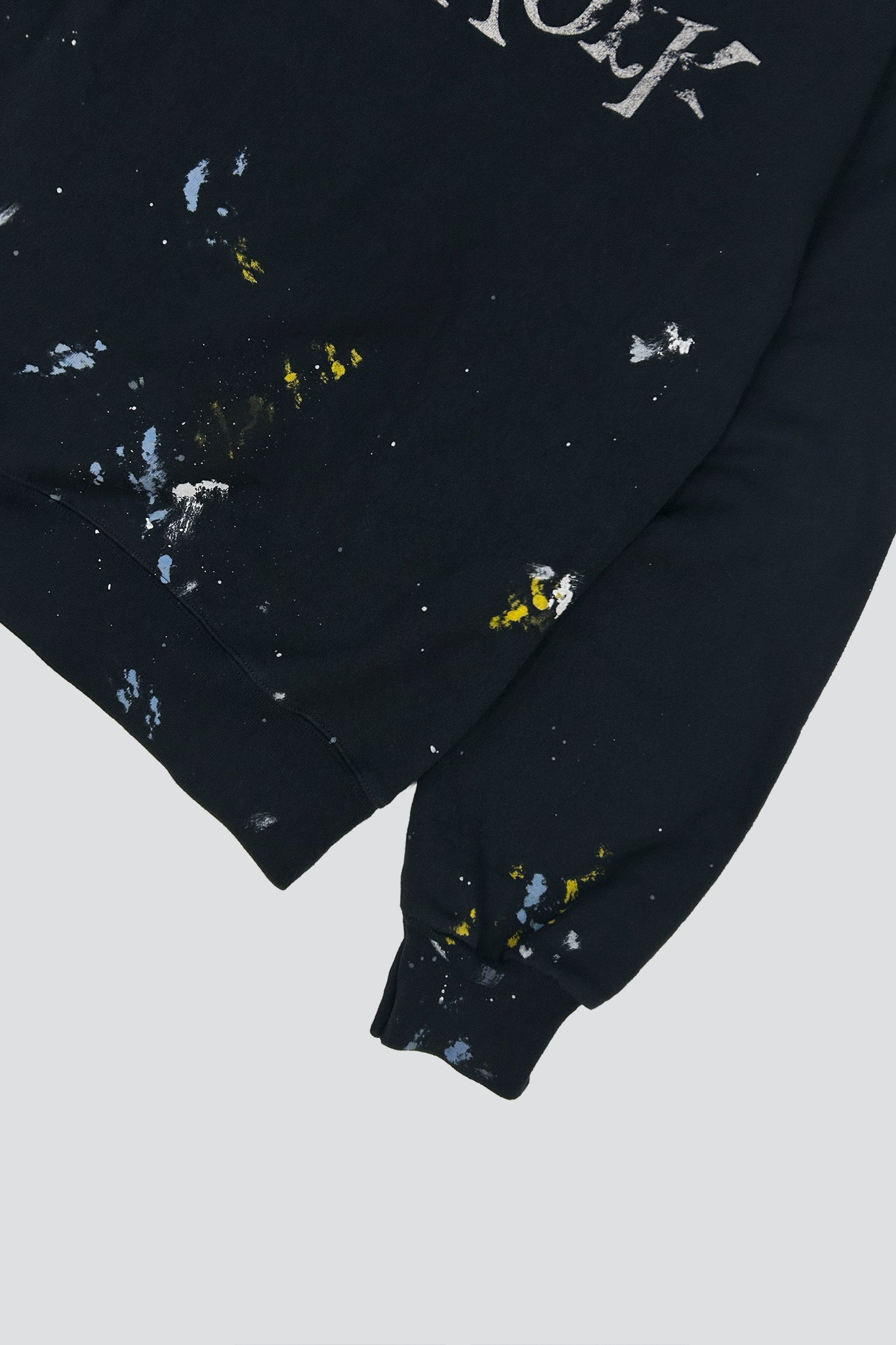 Black Painted New York Logo Sweatshirt