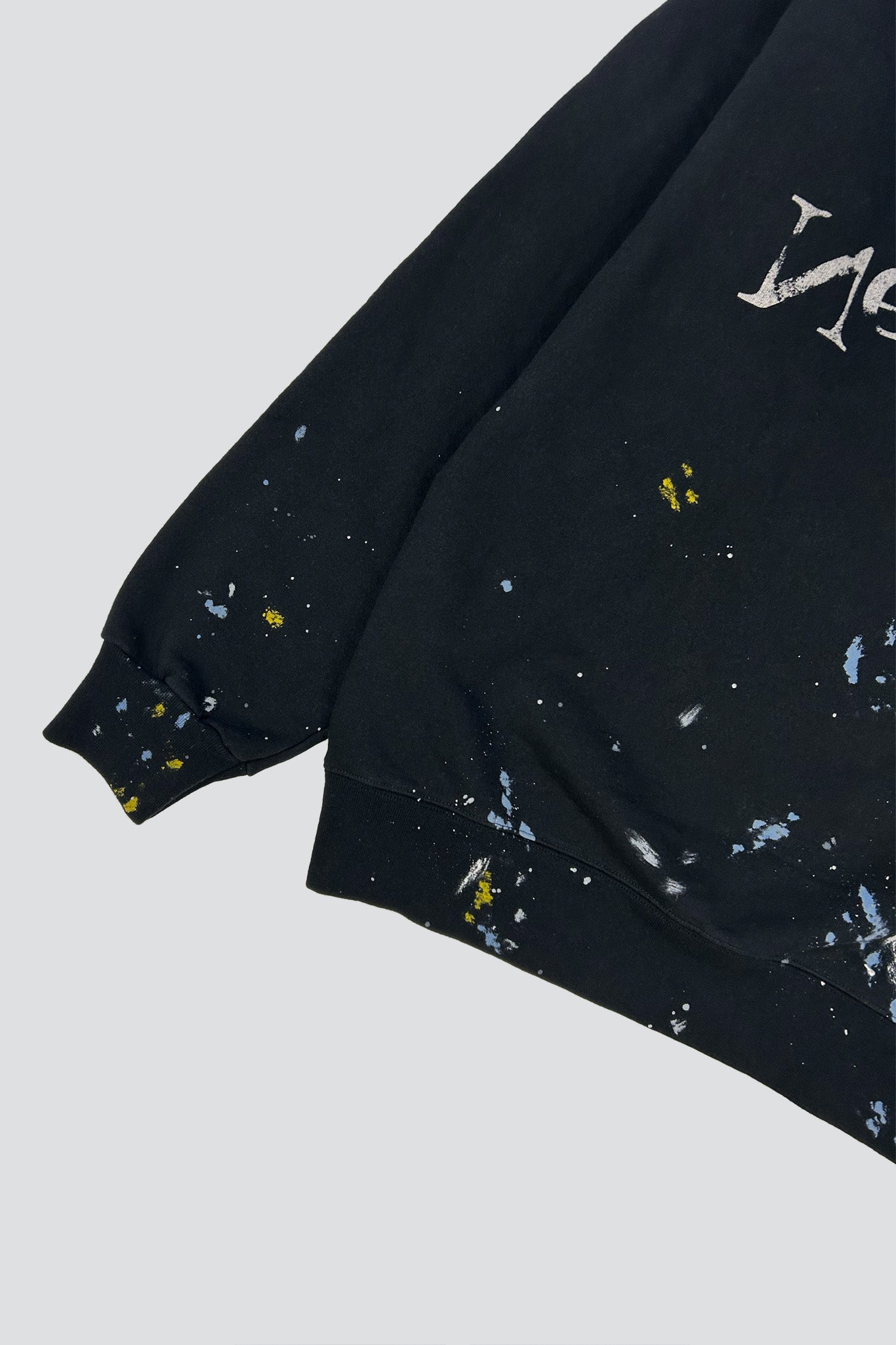 Black Painted New York Logo Sweatshirt