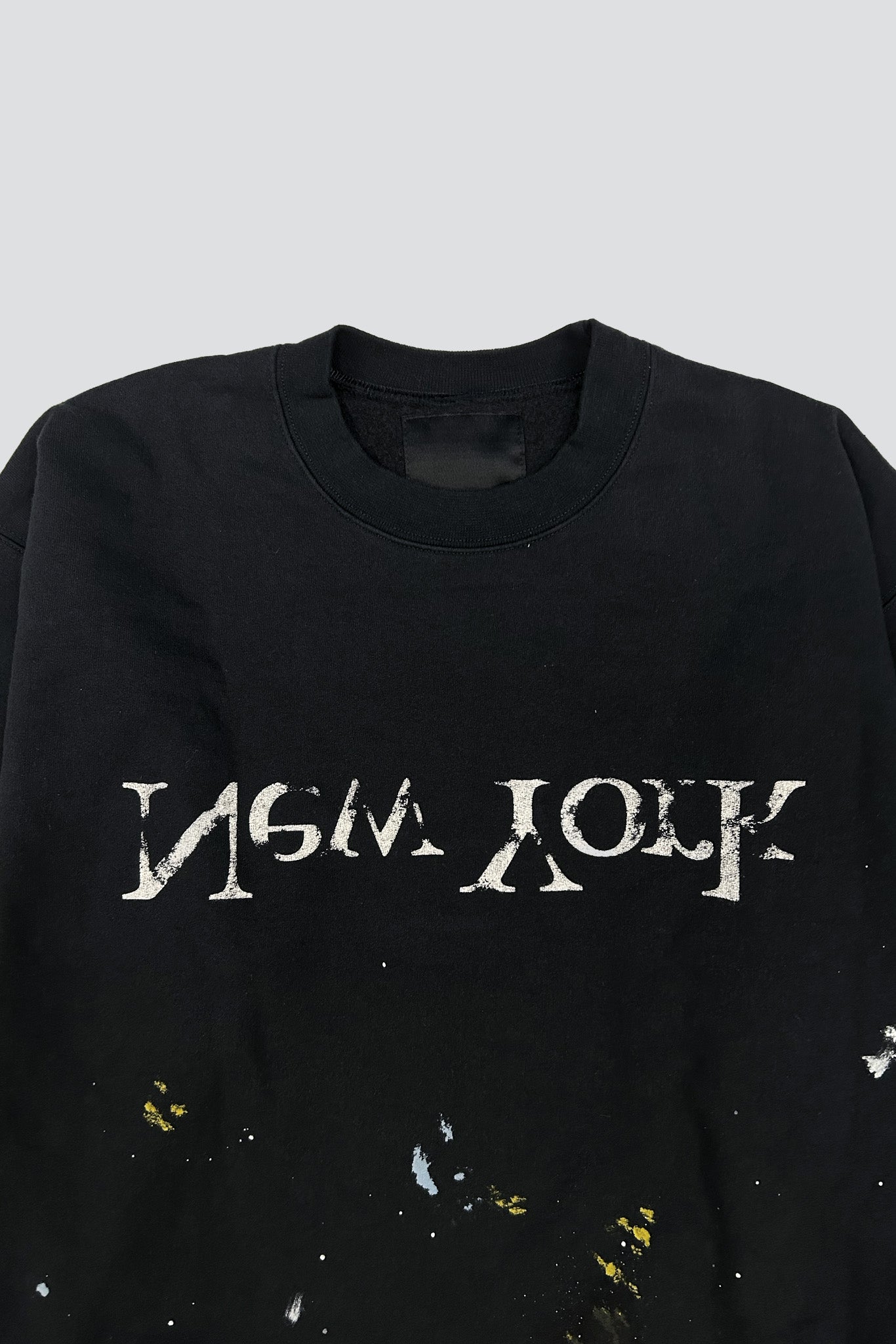 Black Painted New York Logo Sweatshirt