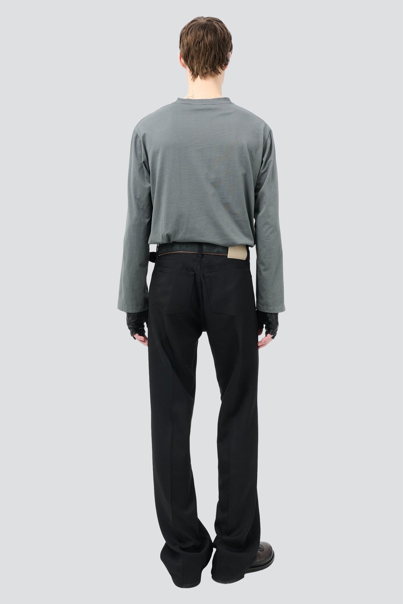 Black Permanent Crease Carlson Cut