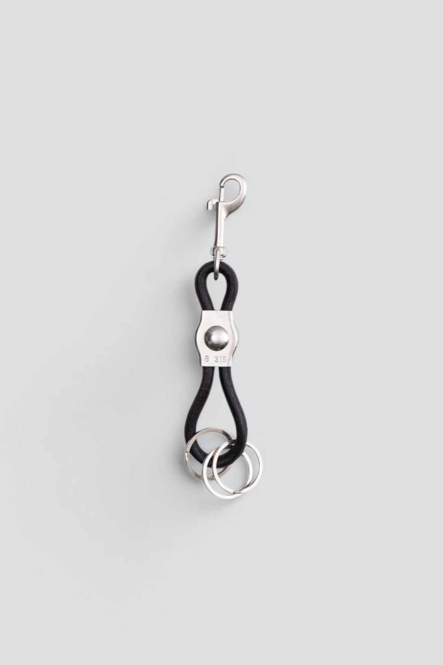 Black Pinched Keyring
