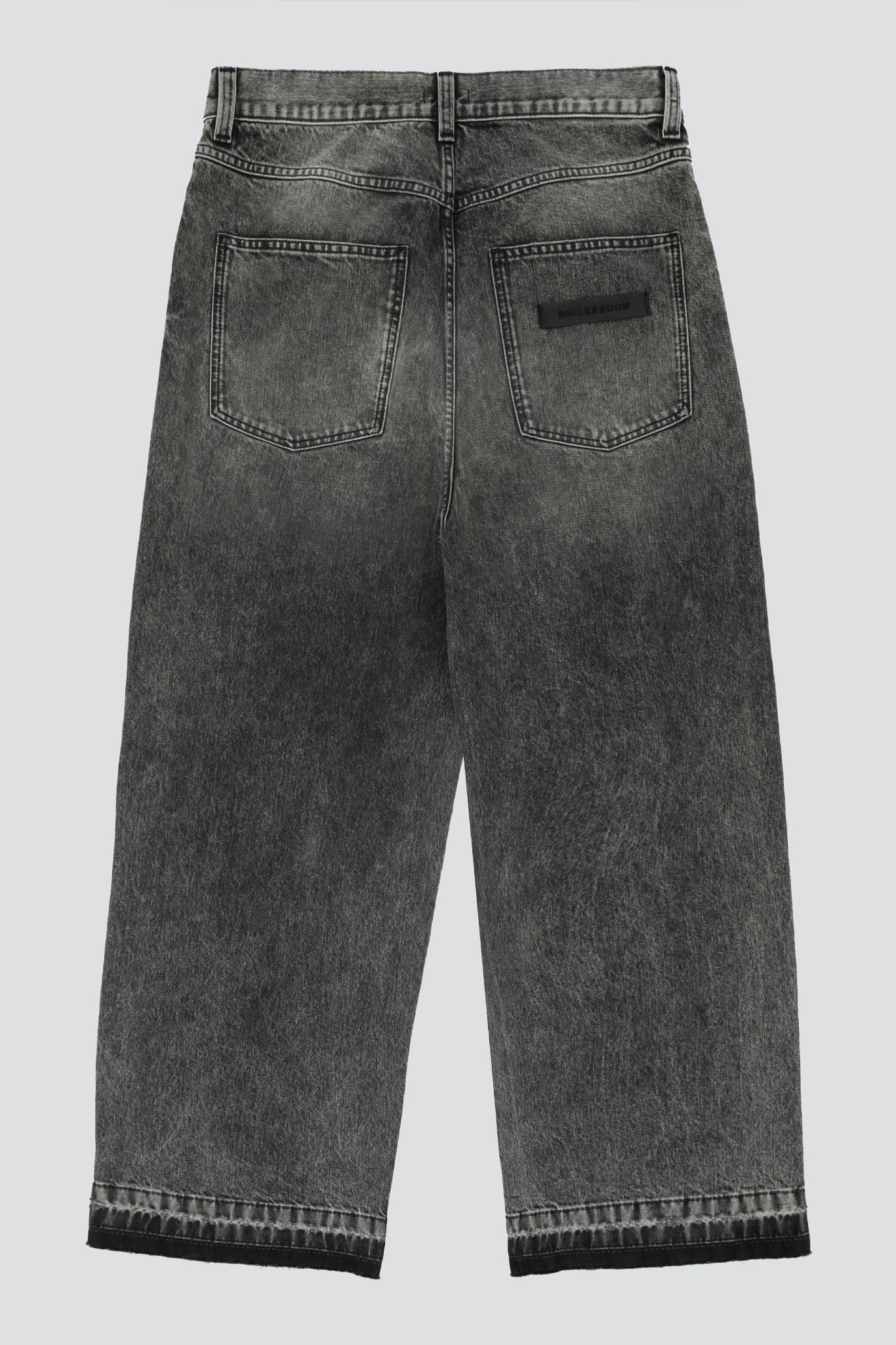 Black Printed 5 Pocket Jean