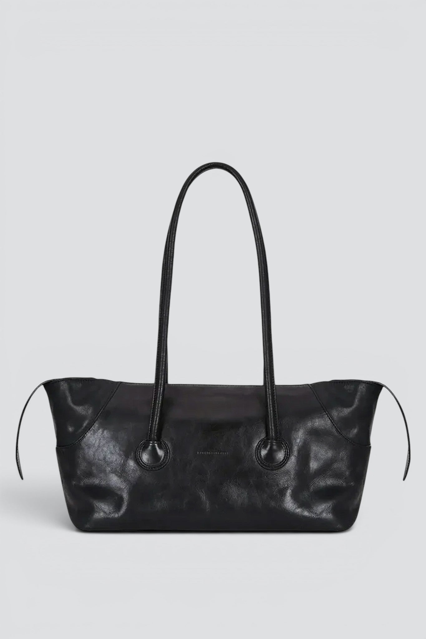 Black Pull-Up Boat Shopper Large Bag