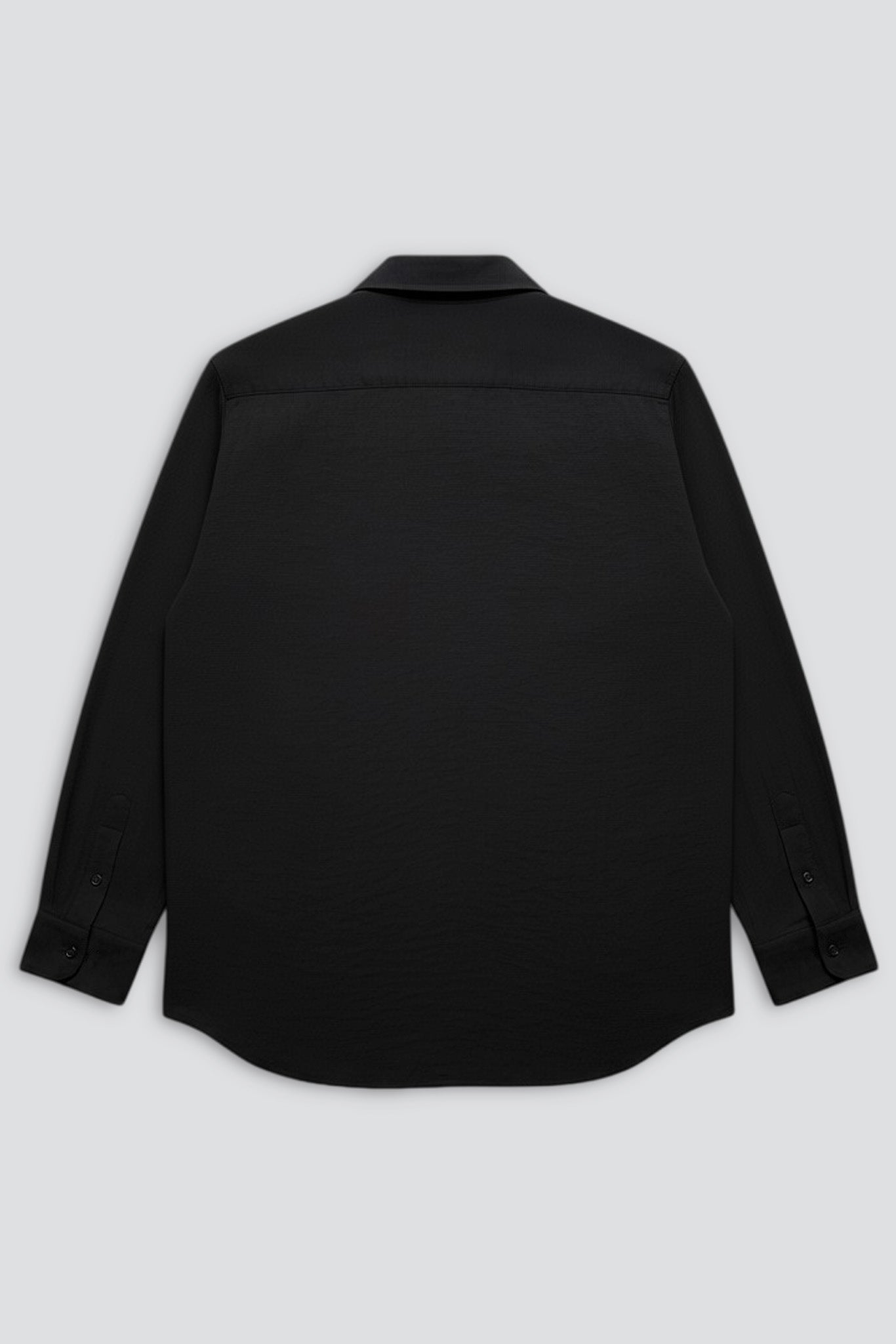 Black Rayon Stripe Classic Shirt