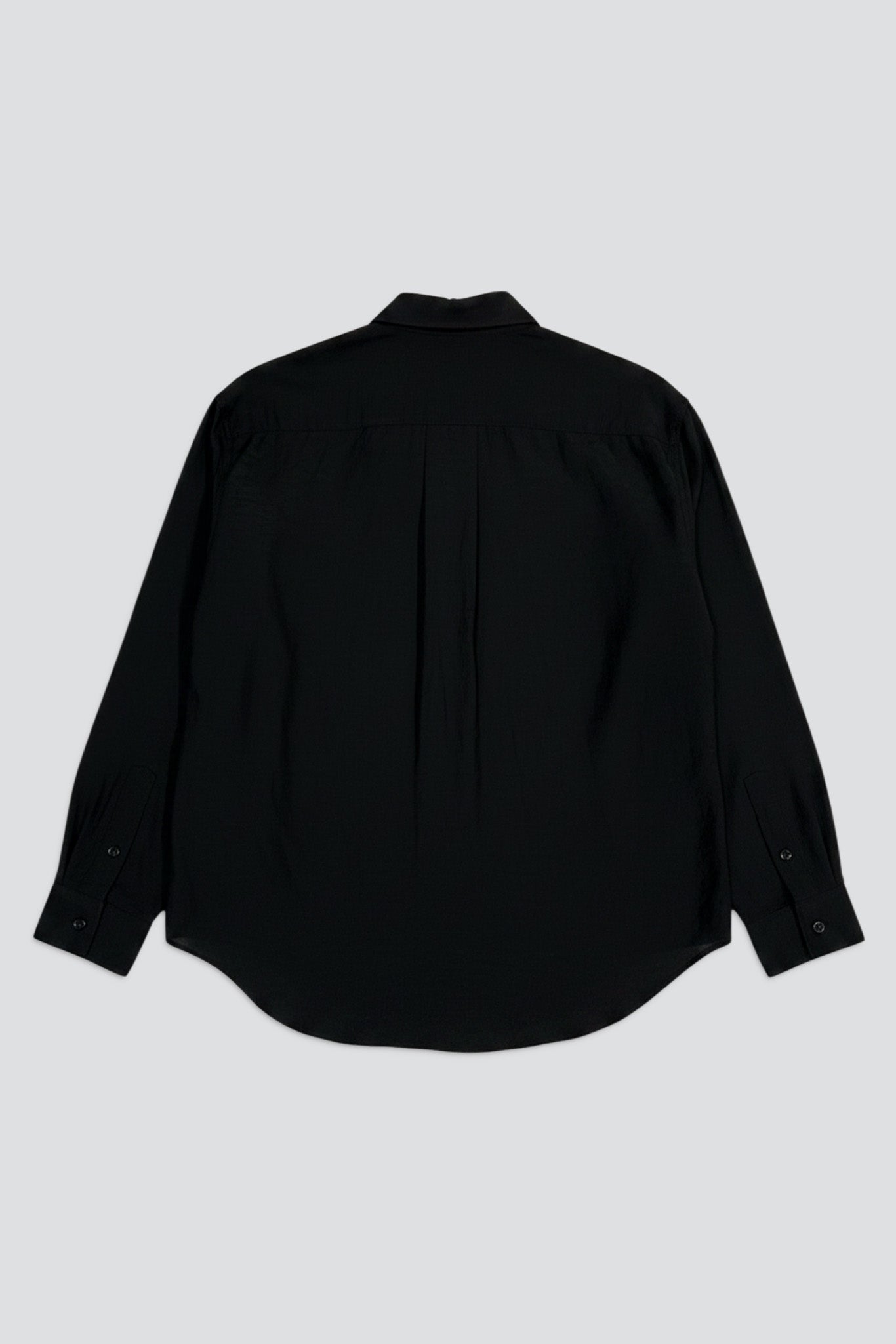 Black Rayon Stripe Easy Shirt