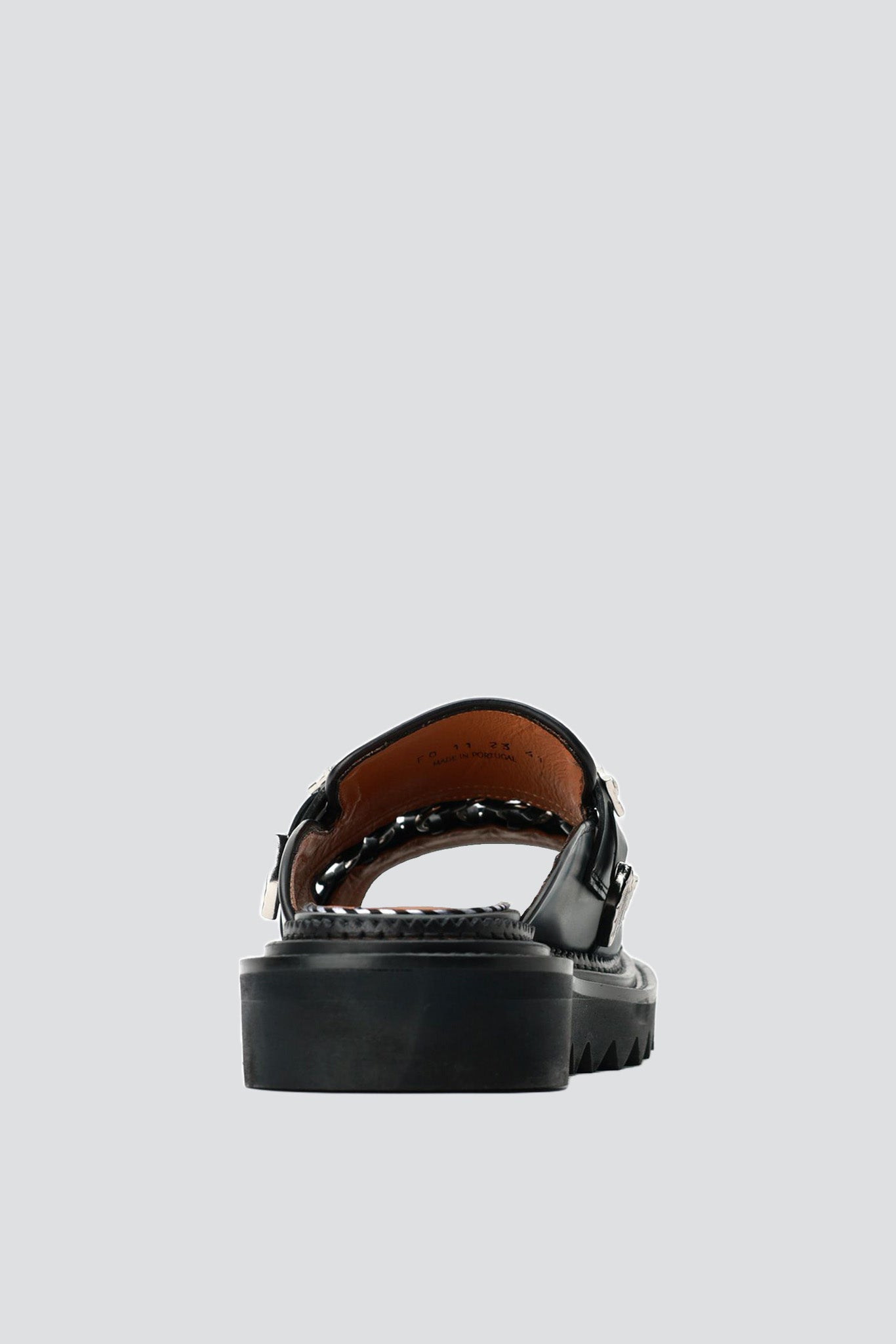 Black Ring Metal Sandal