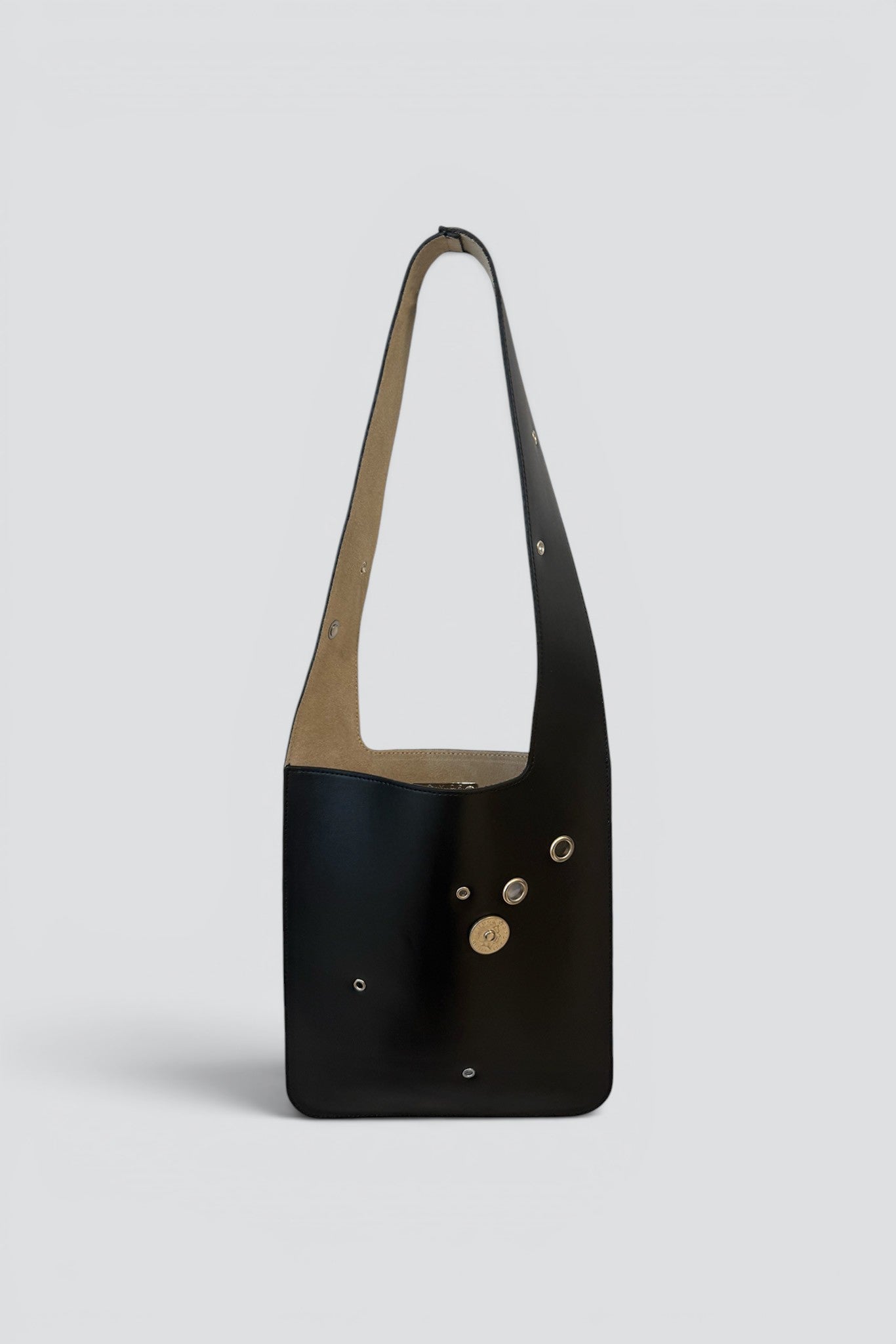 Black Scattered Studs Pub Bag